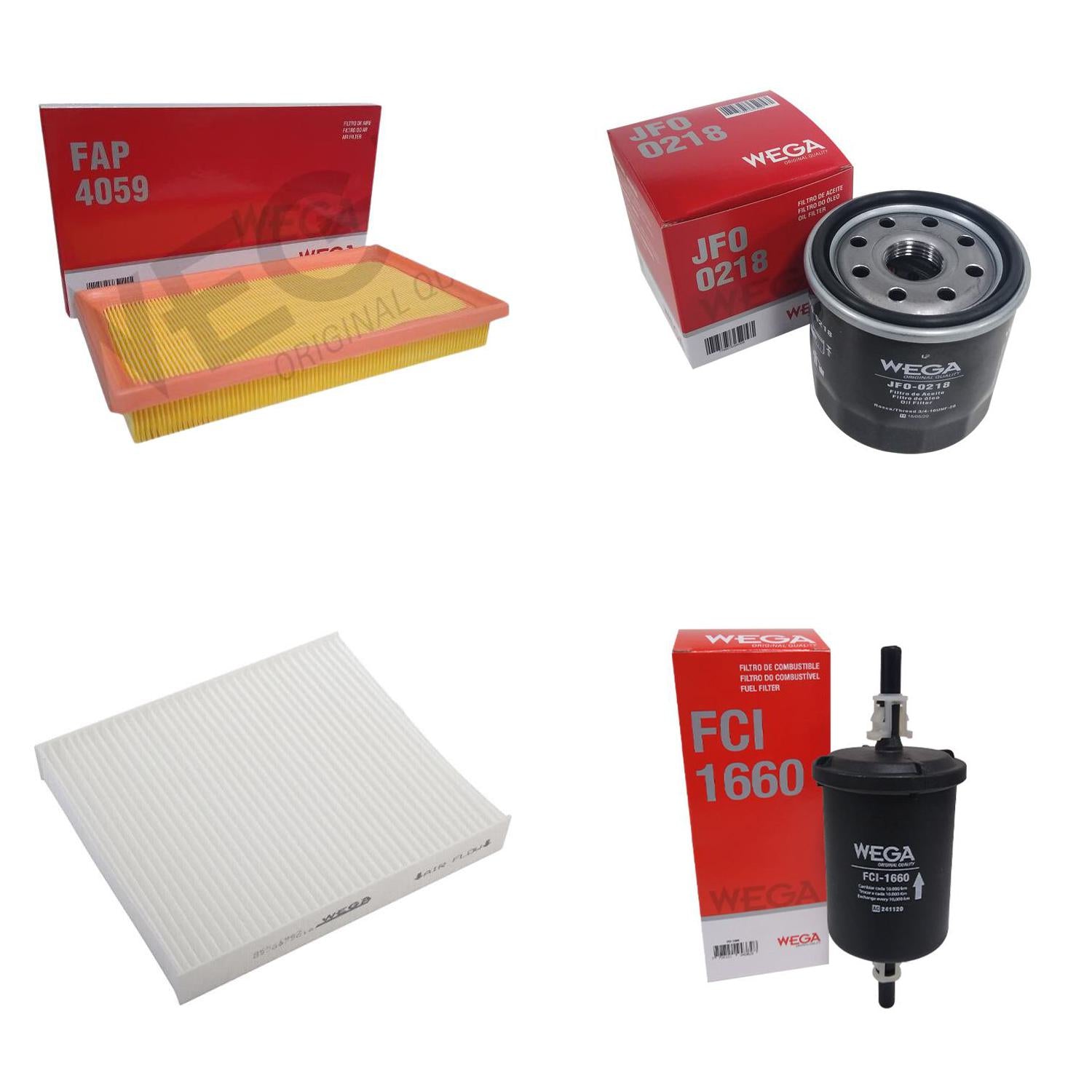 Kit de Filtros Corolla/ Corolla Cross 2.0 16V - Wega - Wkl-283 - (4)