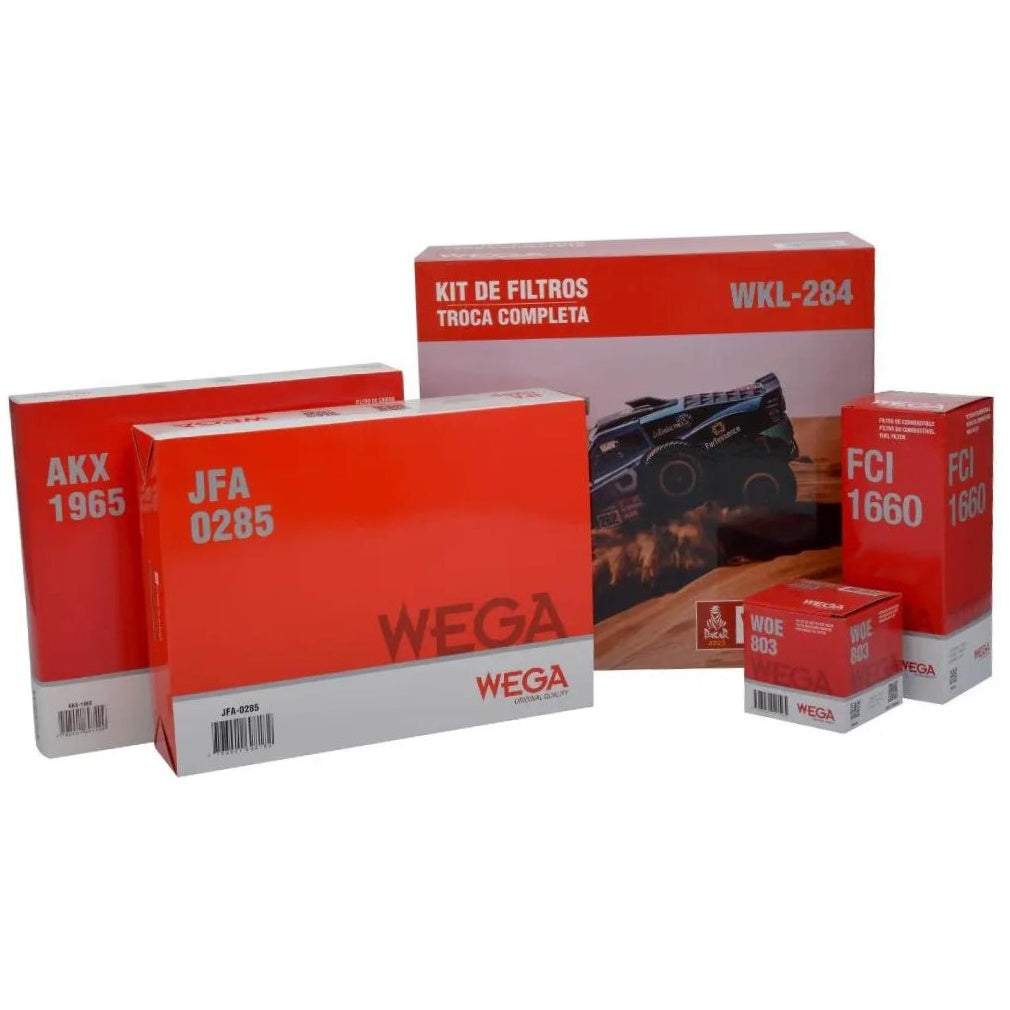 Kit Filtros de Ar Combustível Óleo e Cabine para Toyota Corolla - Wega - WKL-284 - (2)