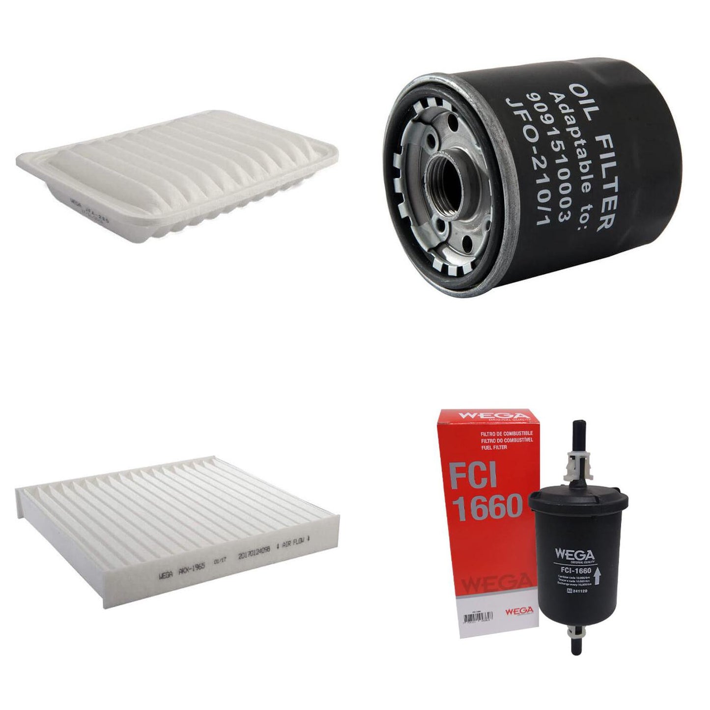 Kit de Filtros Corolla 1.6 3Zz/1.8 16V 1Zz - Wega - Wkl-285 - (4)