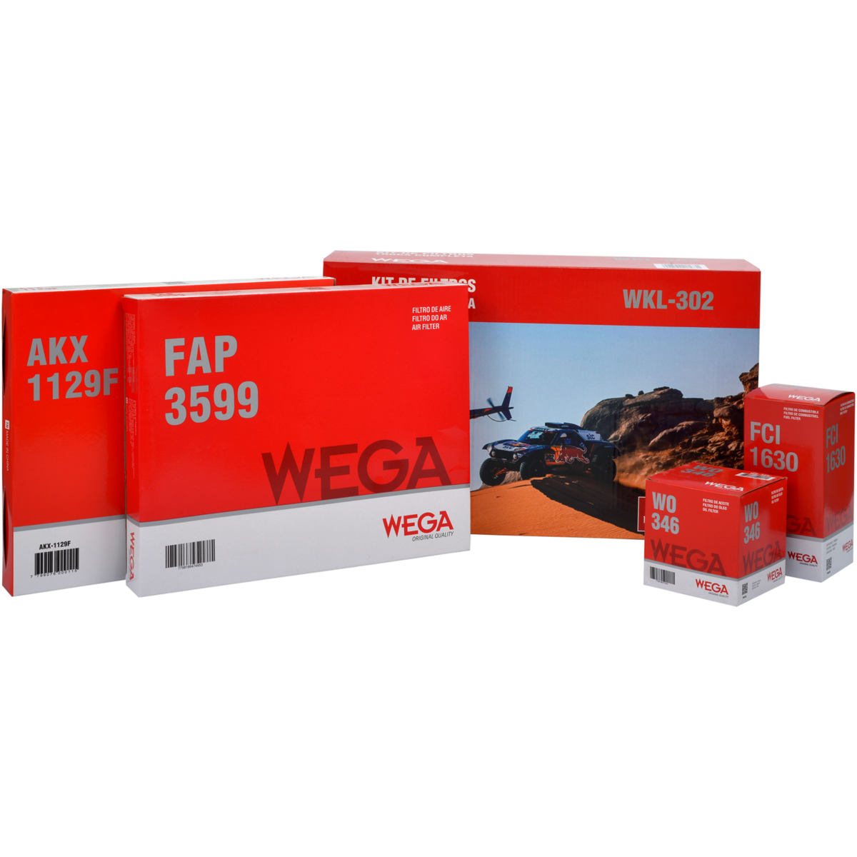 Kit Filtro Ar Comb Óleo Cab VW Nivus Polo T-Cross Virtus 1.0 12V TSI EA211 17/24 - Wega - WKL-302 - (6)