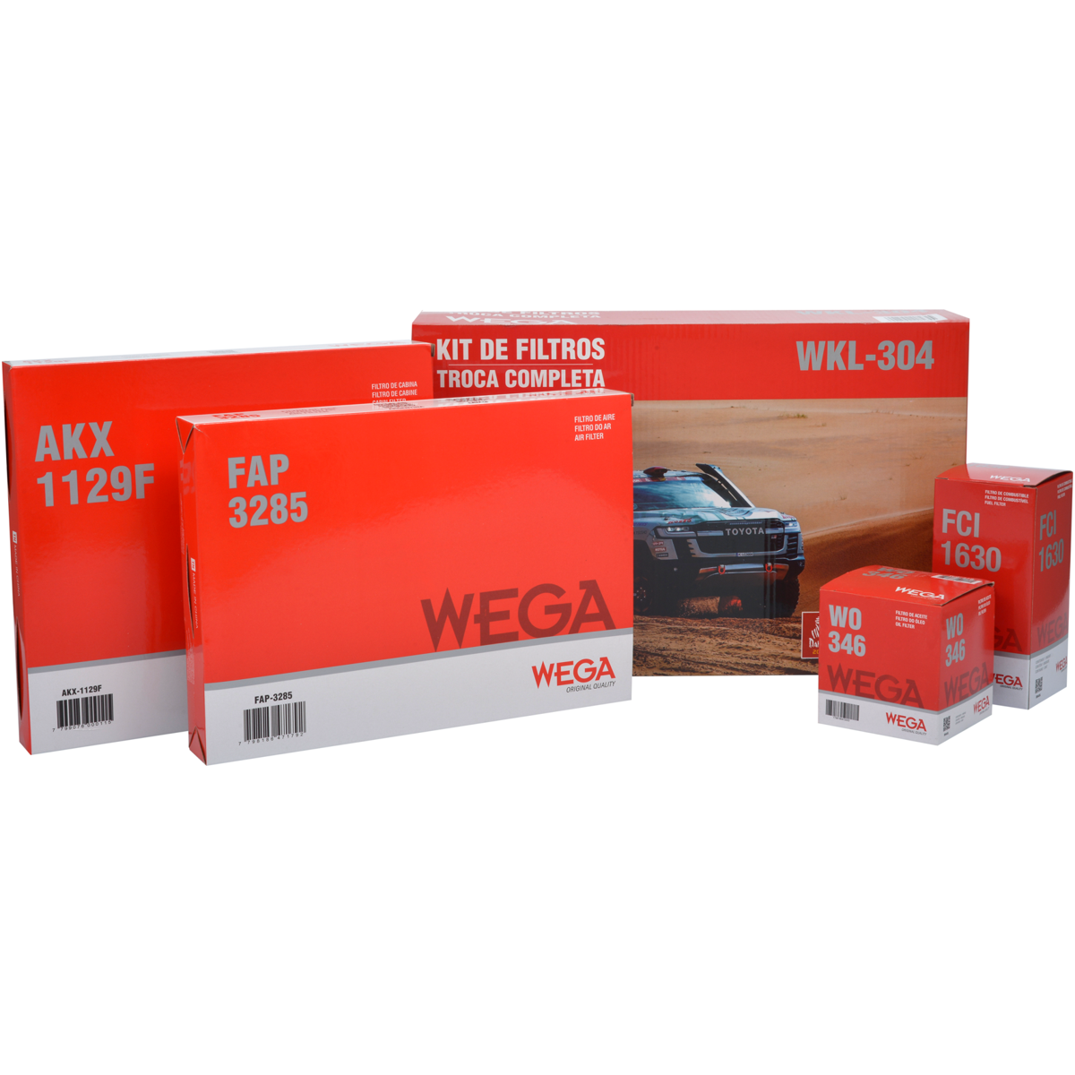 Kit de Filtros Polo T-Cross Virtus 1.4 Tsi - Wega - Wkl-304 - (1)