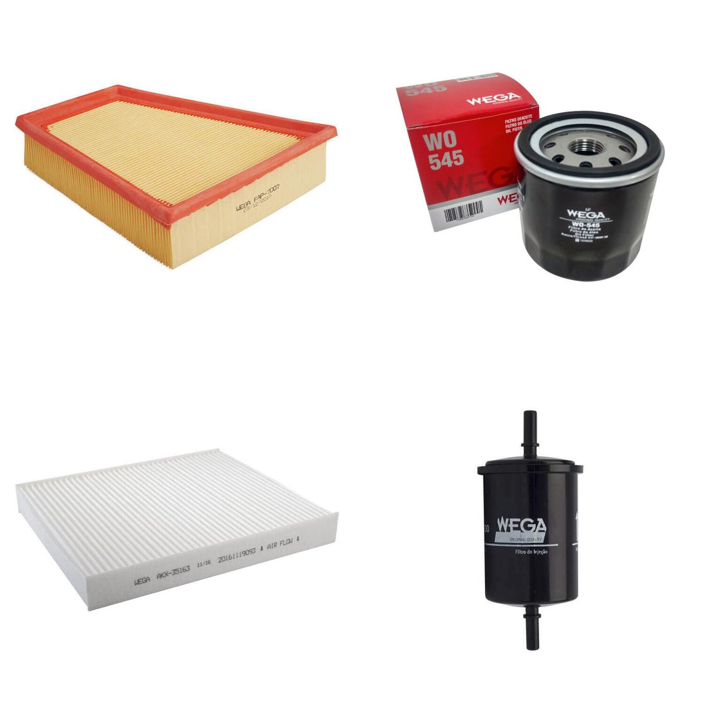 Kit de Filtros Gol Saveiro Voyage 1.6 8V - Wega - Wkl-305 - (4)