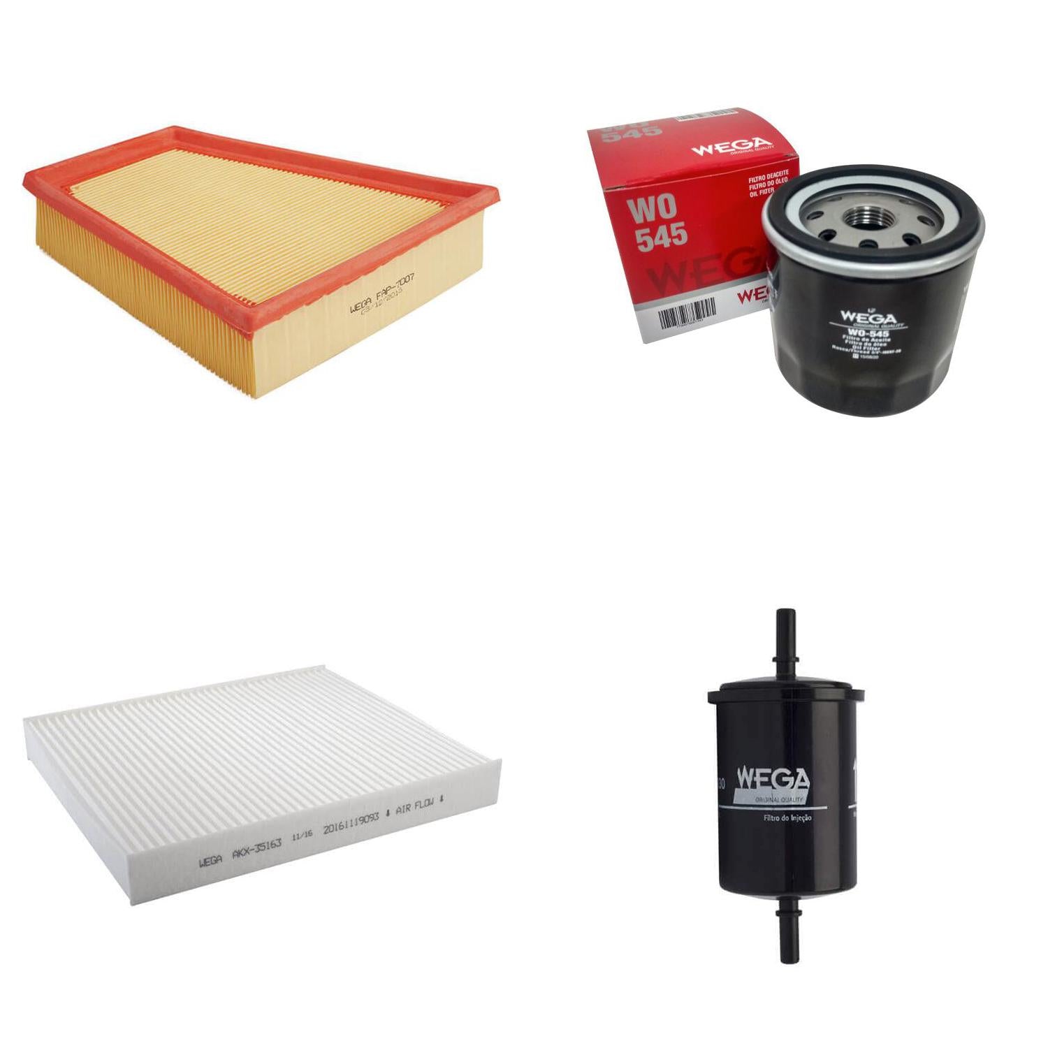 Kit de Filtros Gol Saveiro Voyage 1.6 8V - Wega - Wkl-305 - (4)