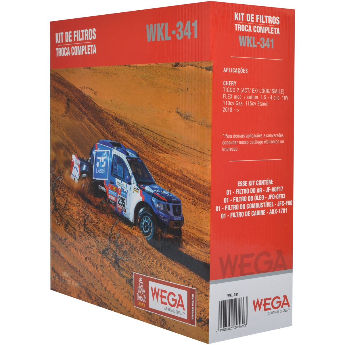Kit de Filtros Tiggo 2 1.5 16V - Wega - Wkl-341 - (3)