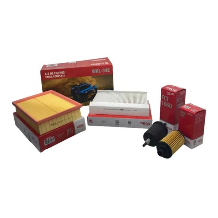 Kit Filtros de Ar Combustível Óleo e Cabine para Chery Tiggo 8 - Wega - WKL-342 - (1)