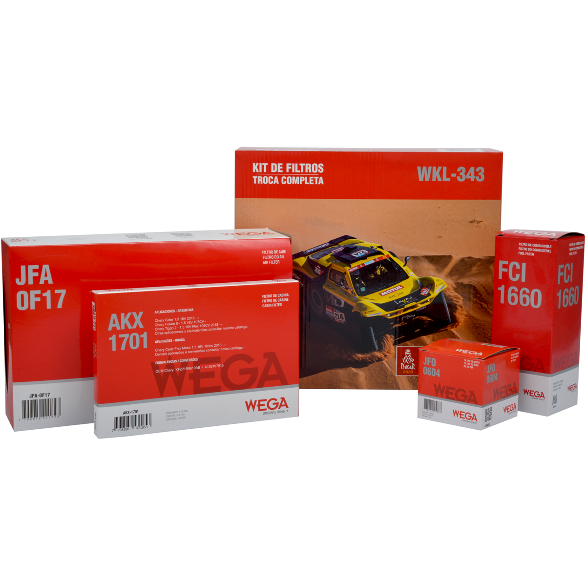 Kit de Filtros Tiggo 3X 1.0 12V - Wega - Wkl-343 - (1)