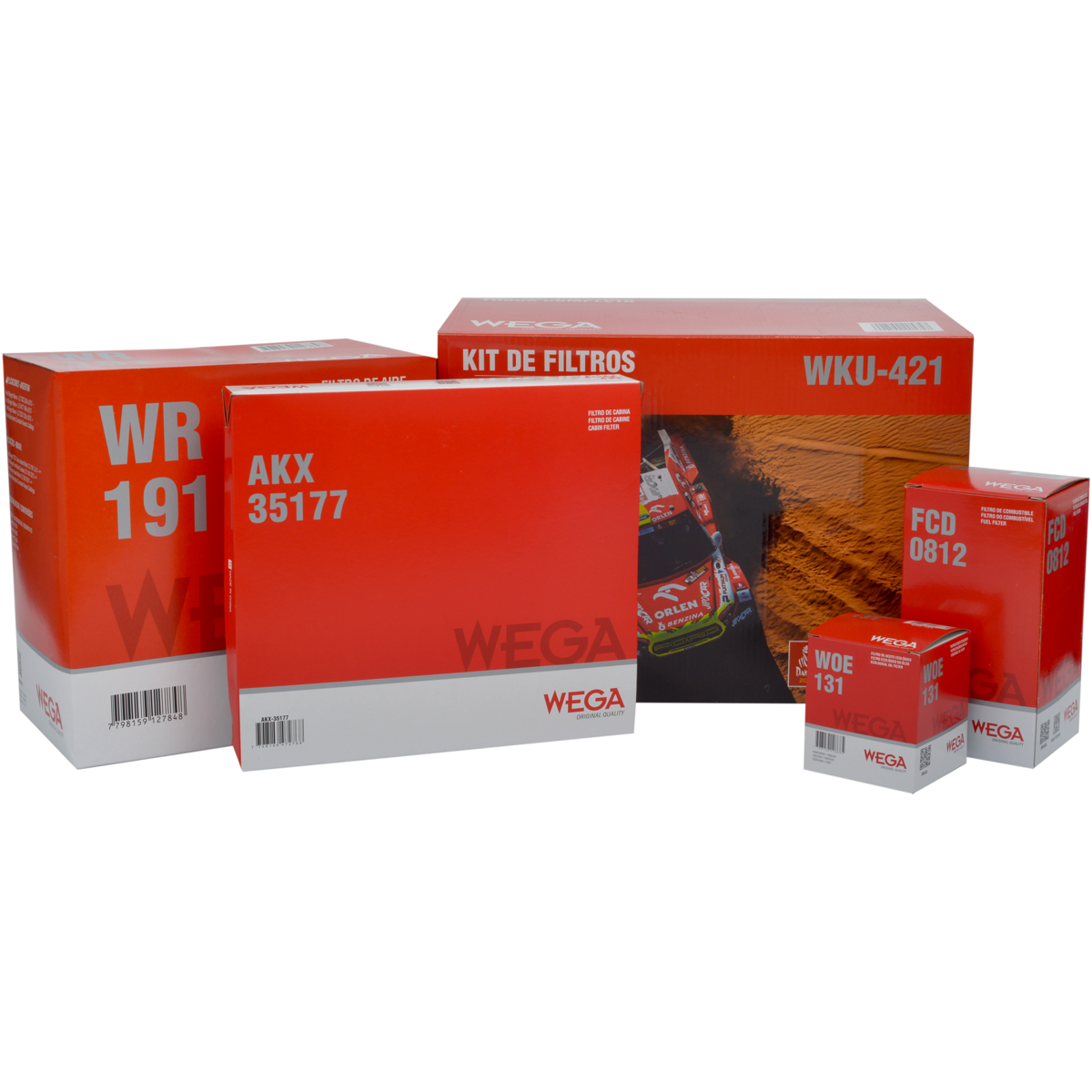 Kit Filtros Ford Ranger 2.2 3.2 - Wega - Wku421 - (1)