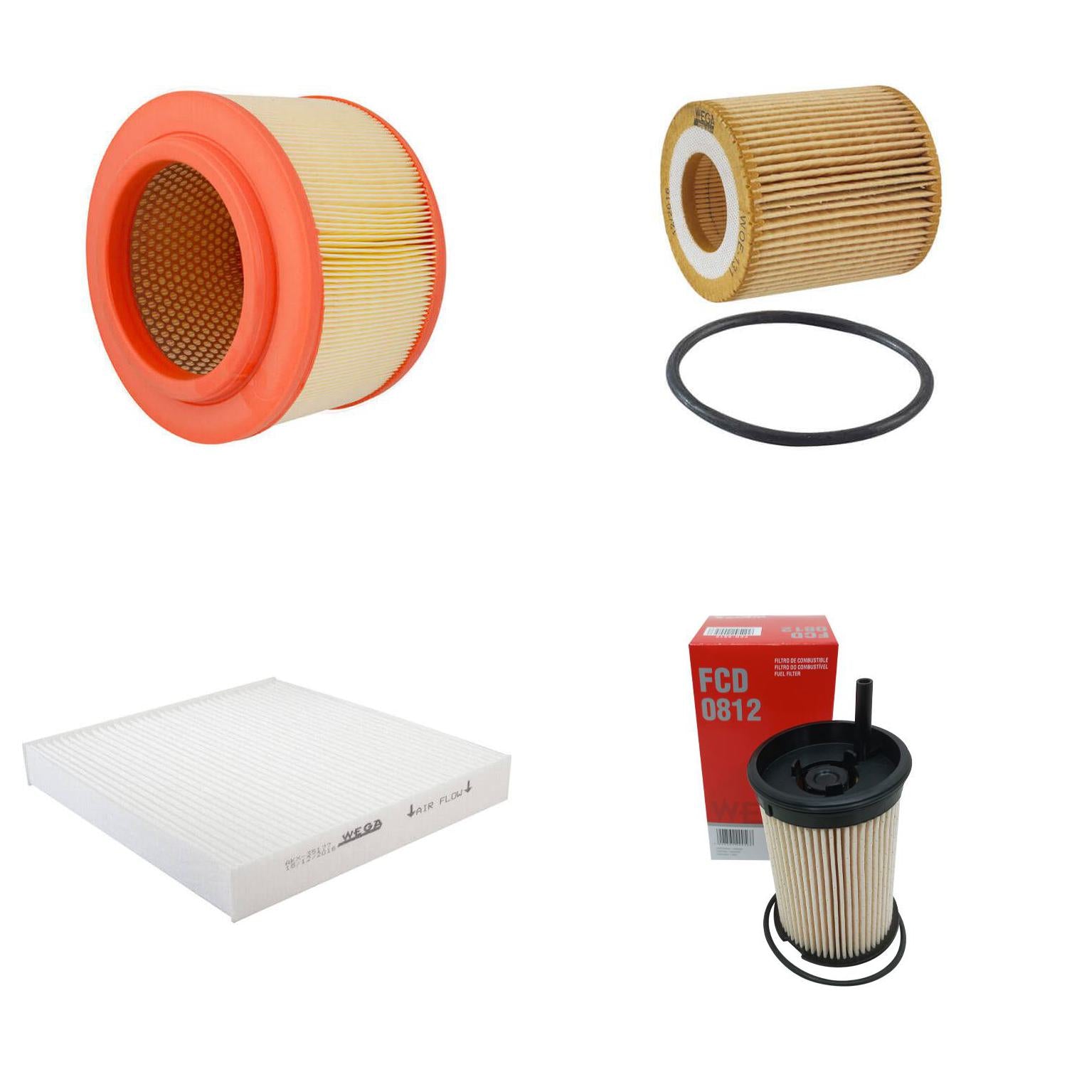 Kit Filtros Ford Ranger 2.2 3.2 - Wega - Wku421 - (4)