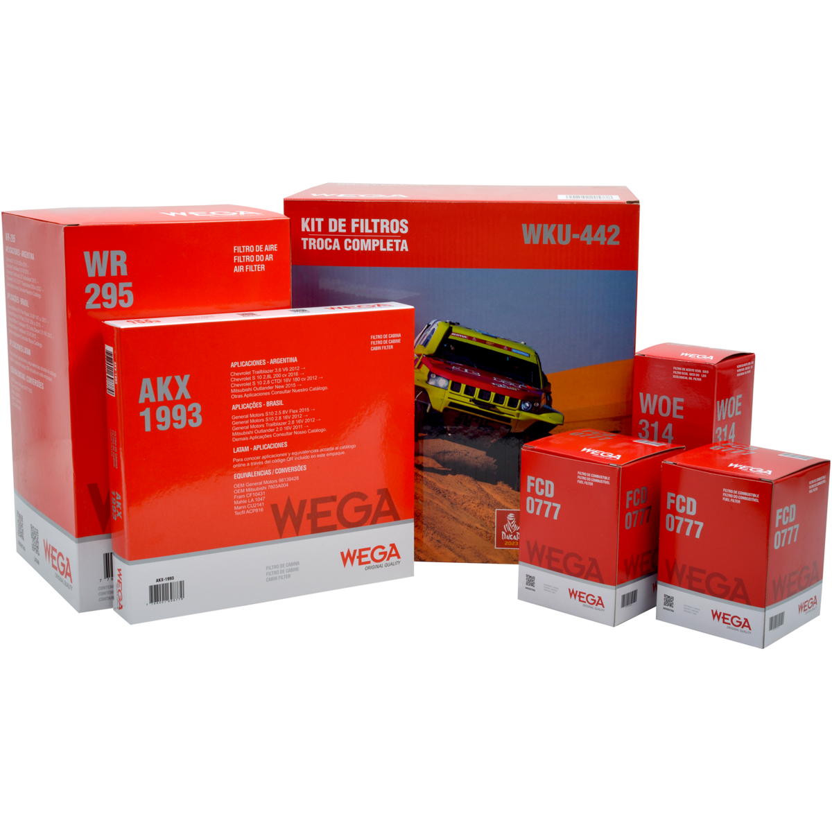 Kit Filtros Gm S10 Trailblazer 2.8 - Wega - Wku442 - (1)