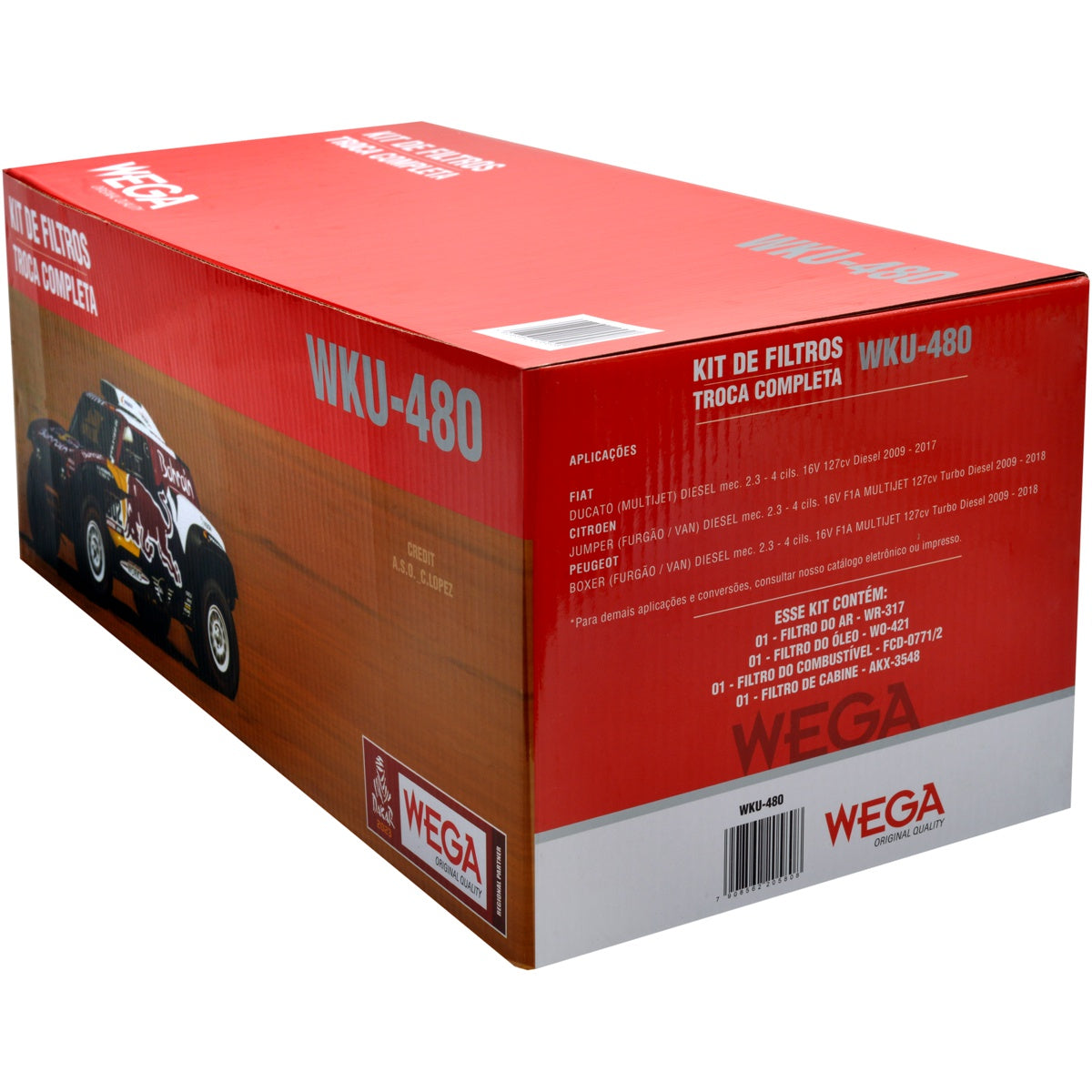 Kit Filtros Citroen Jumper Fiat Ducato Peugeot Boxer 2.3 - Wega - Wku480 - (3)