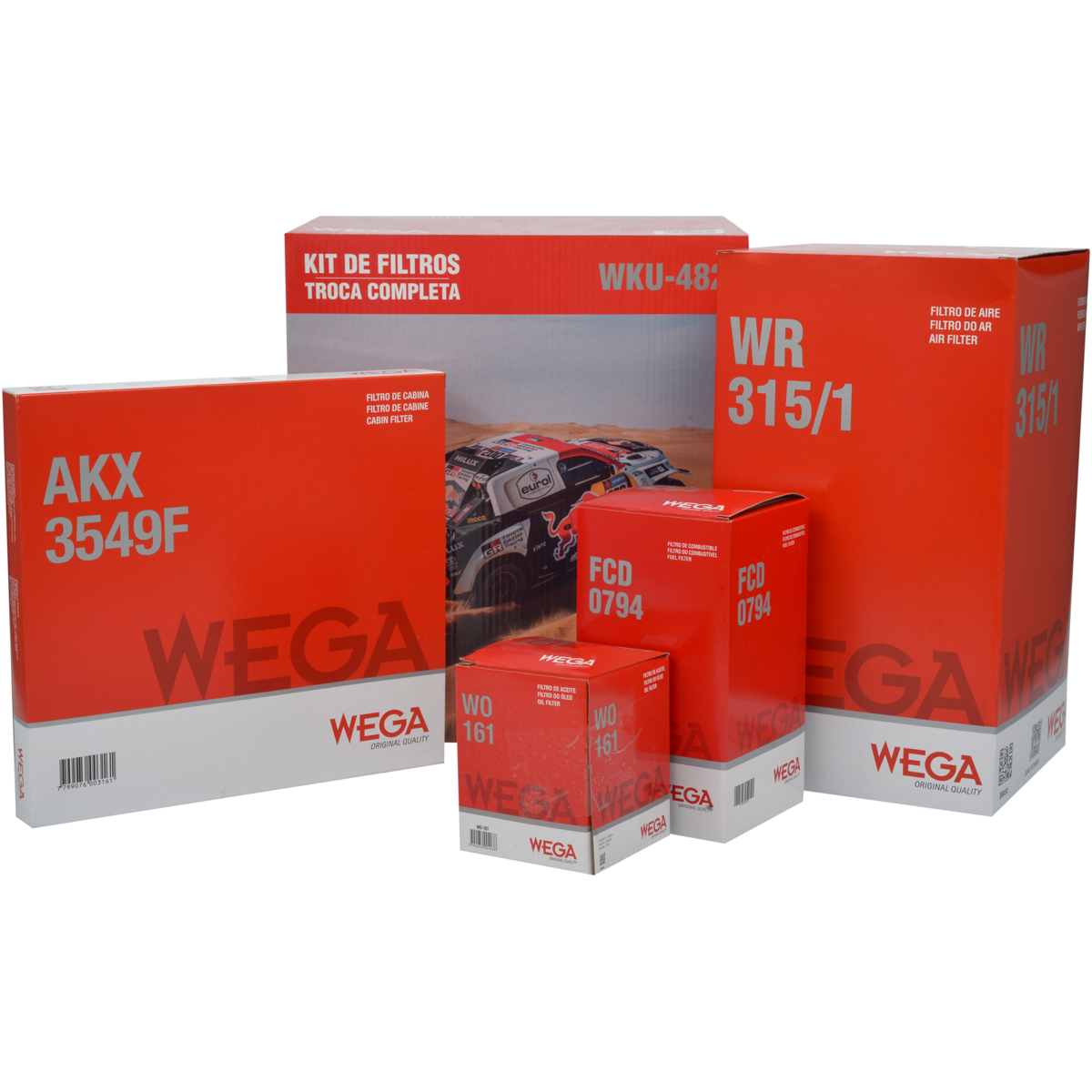 Kit Filtros Citroen Jumper Peugeot Boxer 2.0 2.2 - Wega - Wku482 - (1)