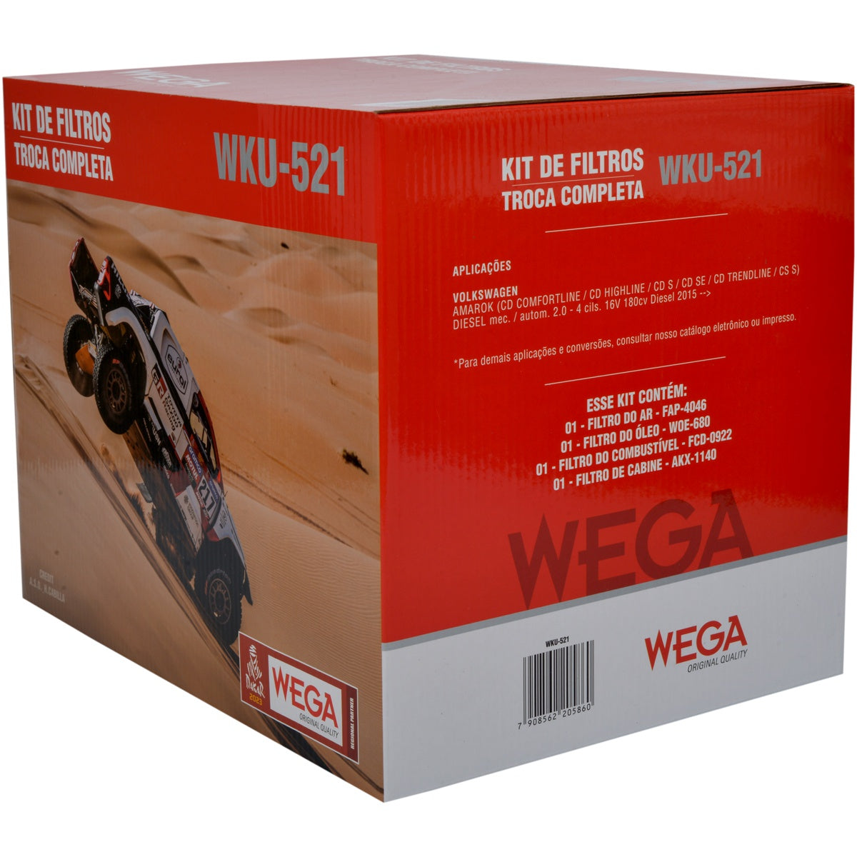 Kit Filtros Vw Amarok 2.0 - Wega - Wku521 - (3)