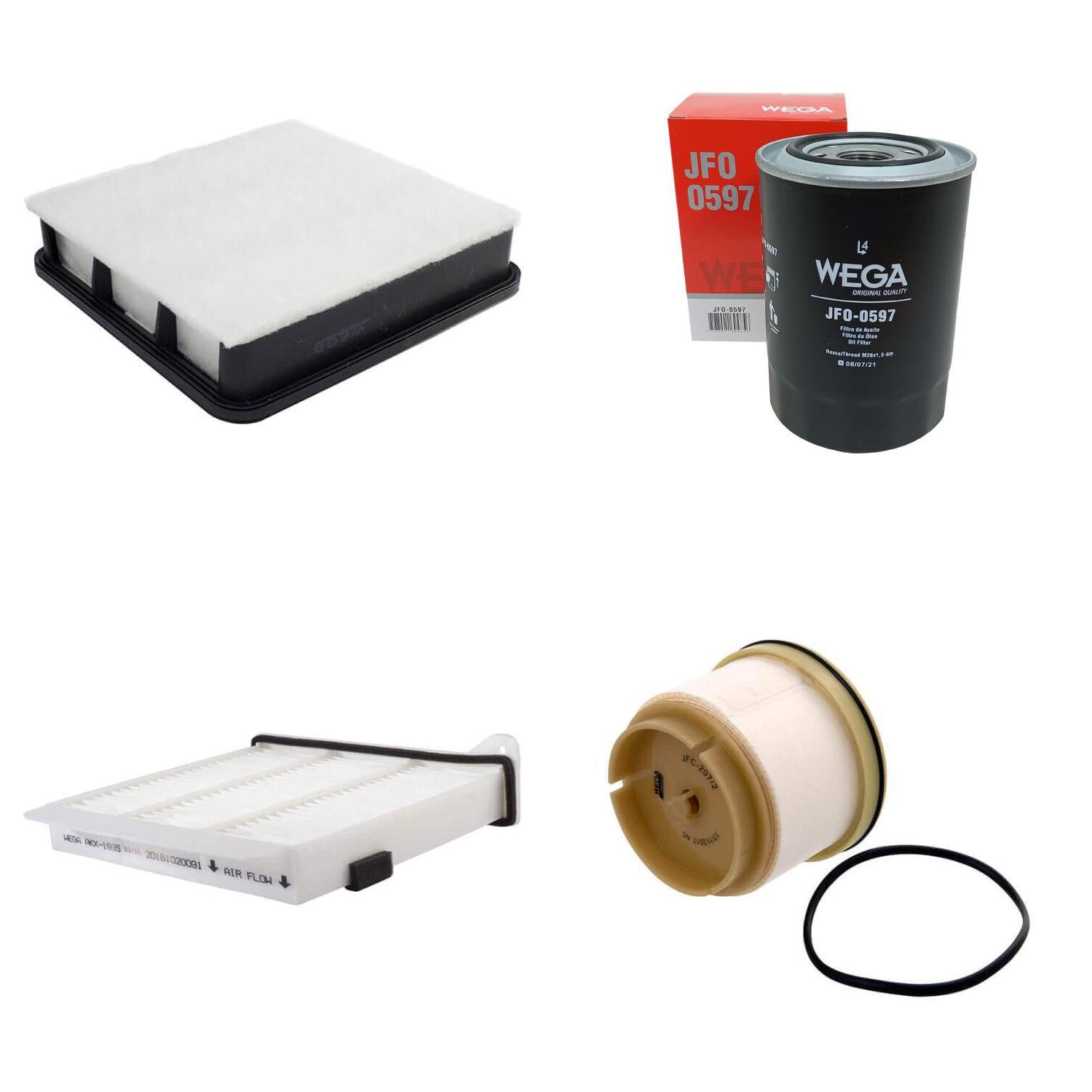 Kit Filtros Mitsubishi L200 Triton Pajero Dakar 3.2 para Mitsubishi Pajero Dakar - Wega - WKU-542 - (1)
