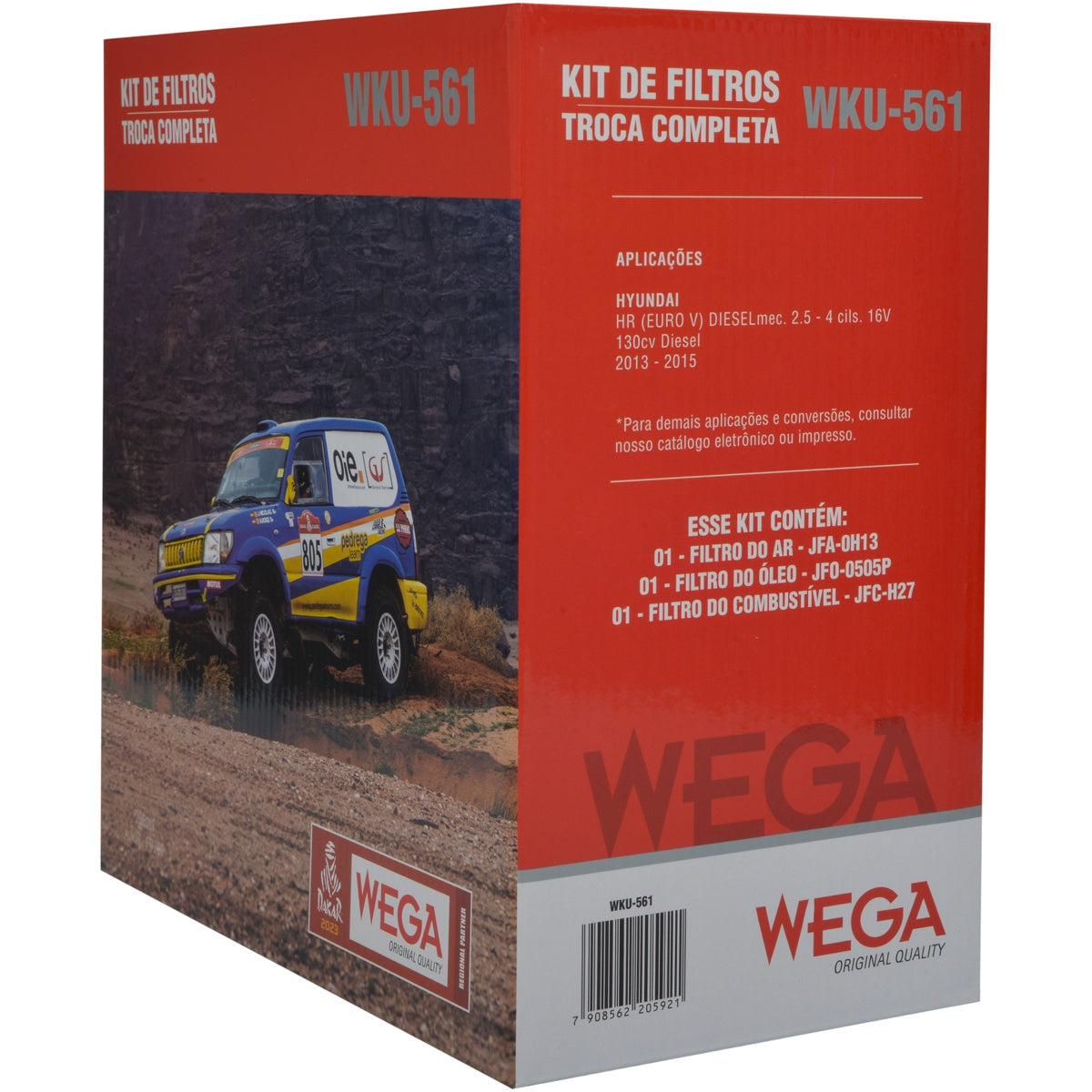 Kit Filtros Hyundai Hr 2.5 - Wega - Wku561 - (3)