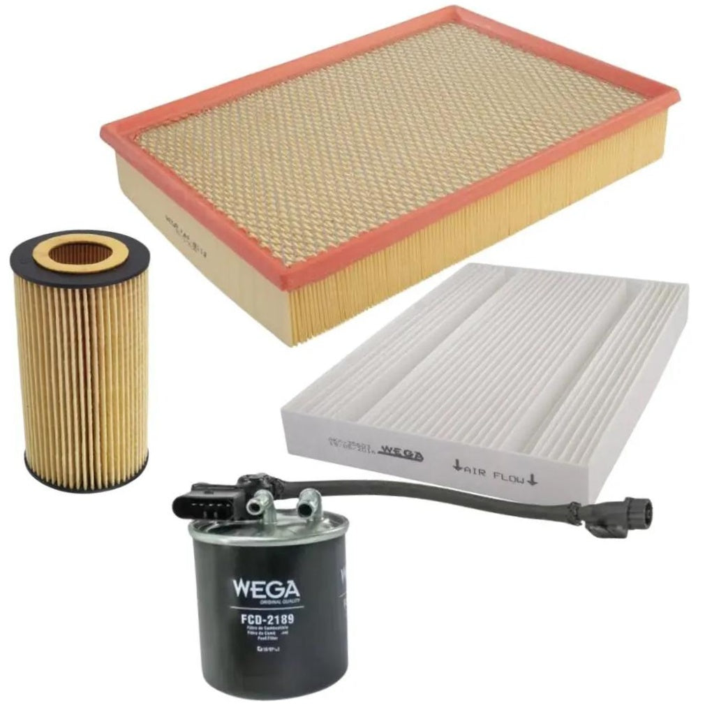 Kit Filtro Ar Óleo Comb Comb Cab MB Sprinter 314 416 516 CDI 2.2 16V OM651 19/24 - Wega - WKU-601 - (1)