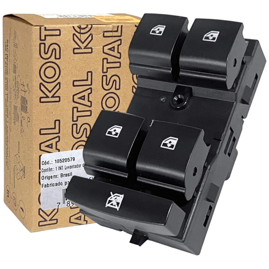 Interruptor Do Vidro Elétrico Quadruplo - Kostal - 10520579 - (1)