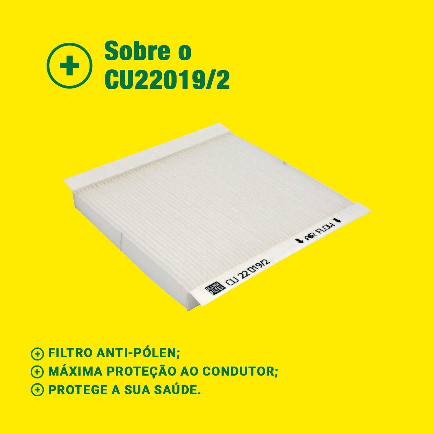 Filtro de Ar Condicionado Cabine - Mann-Filter - CU22019/2 - (3)