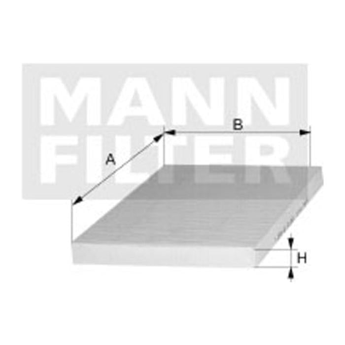 Filtro de Ar da Cabine - Mann-Filter - CU 19 001 - (2)