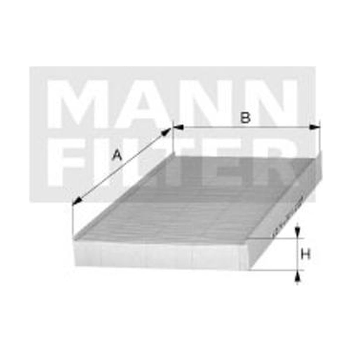 Filtro de Ar da Cabine - Mann-Filter - CU 20 001 - (2)