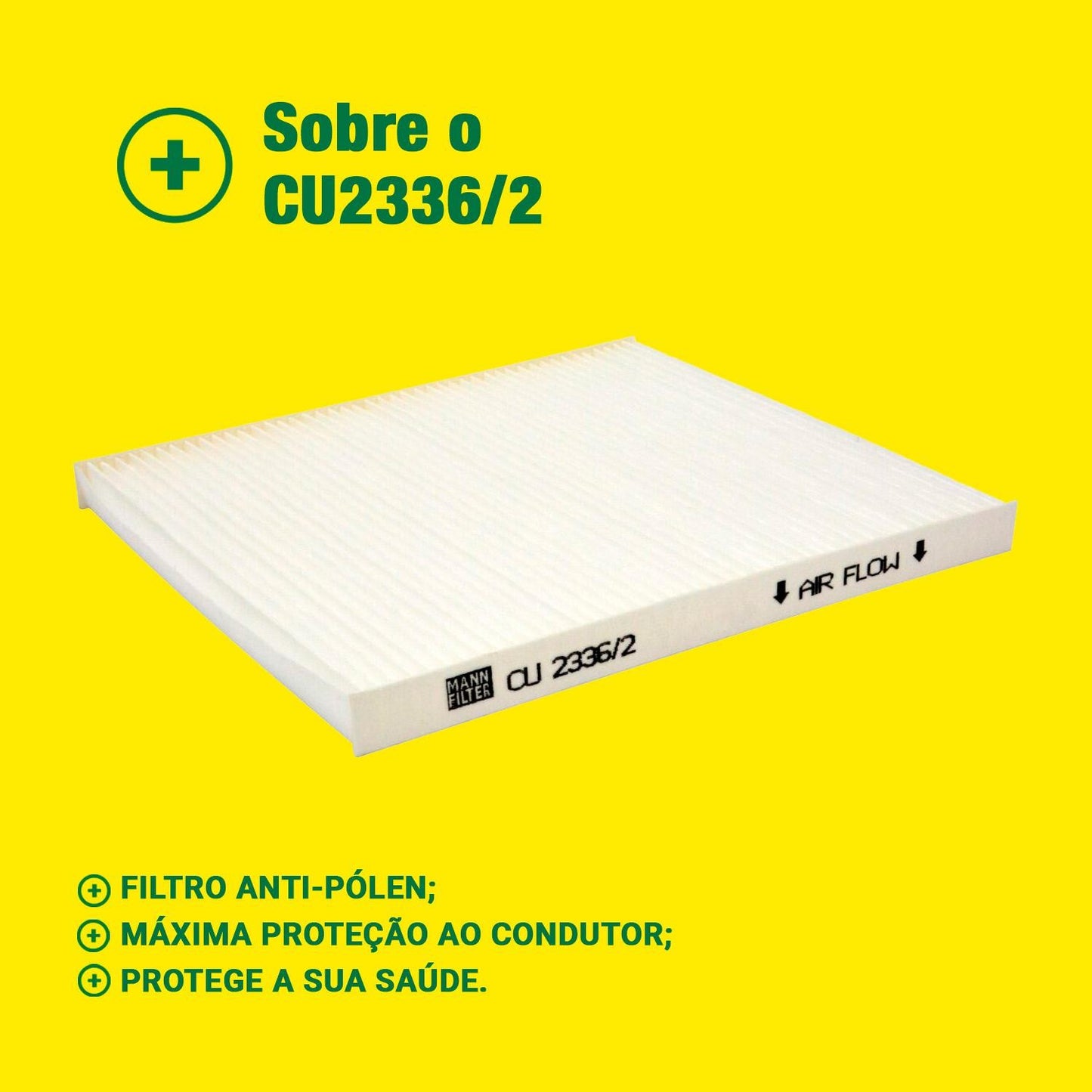 Filtro de Ar Condicionado Cabine - Mann-Filter - CU2336/2 - (3)