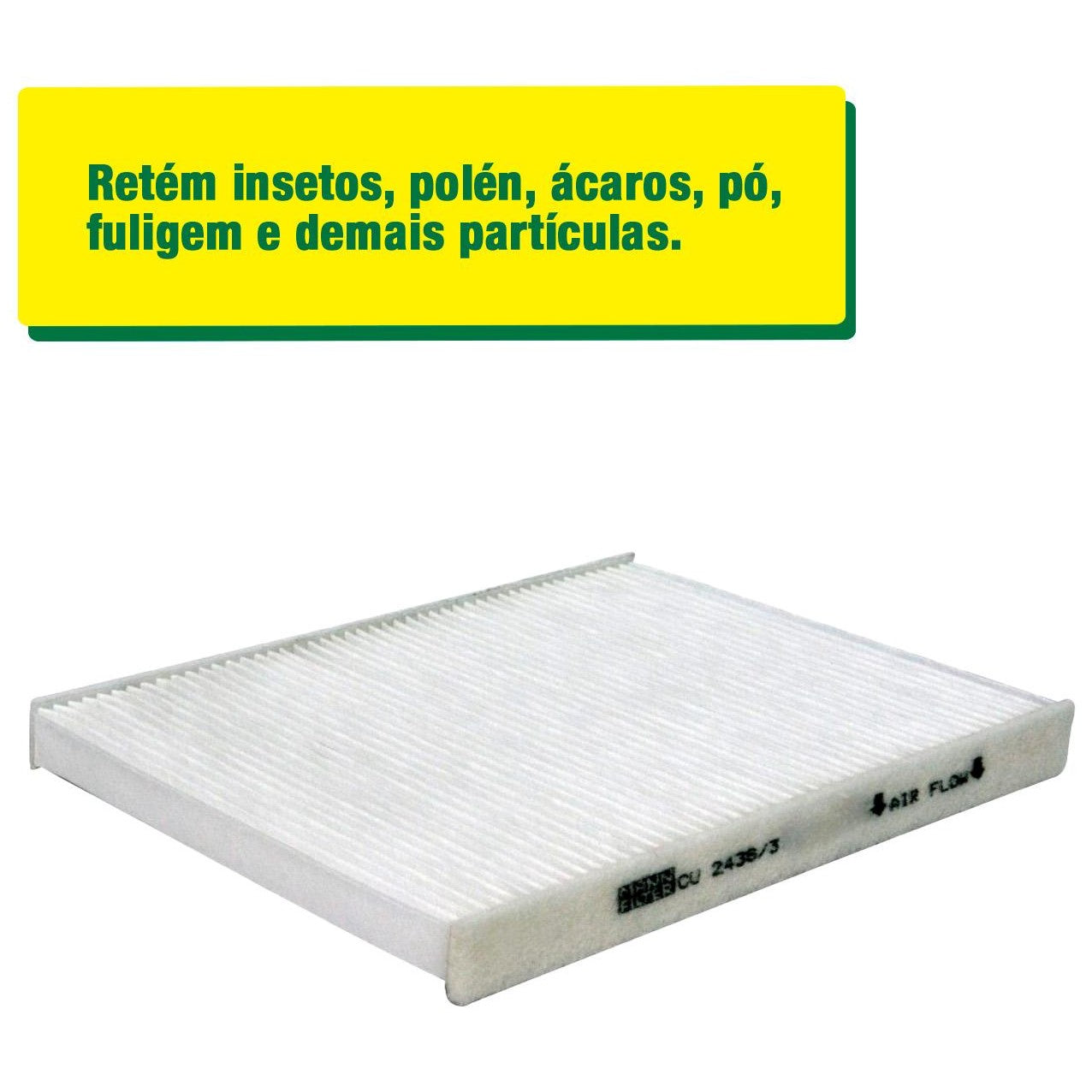 Filtro de Ar Condicionado Cabine - Mann-Filter - CU2436/3 - (2)