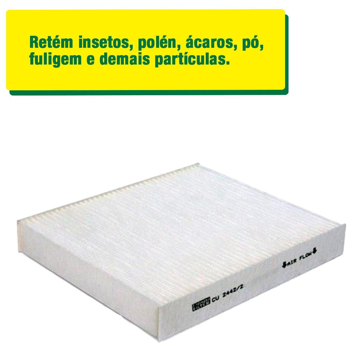 Filtro de Ar Condicionado Cabine - Mann-Filter - CU2442/2 - (2)
