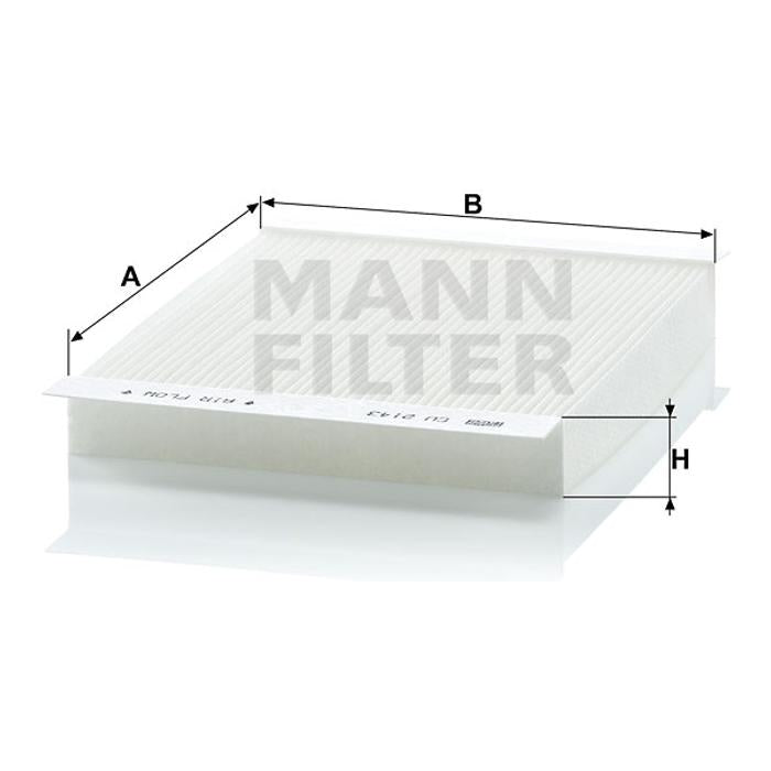 Filtro de Ar da Cabine - Mann-Filter - CU2143 - (2)