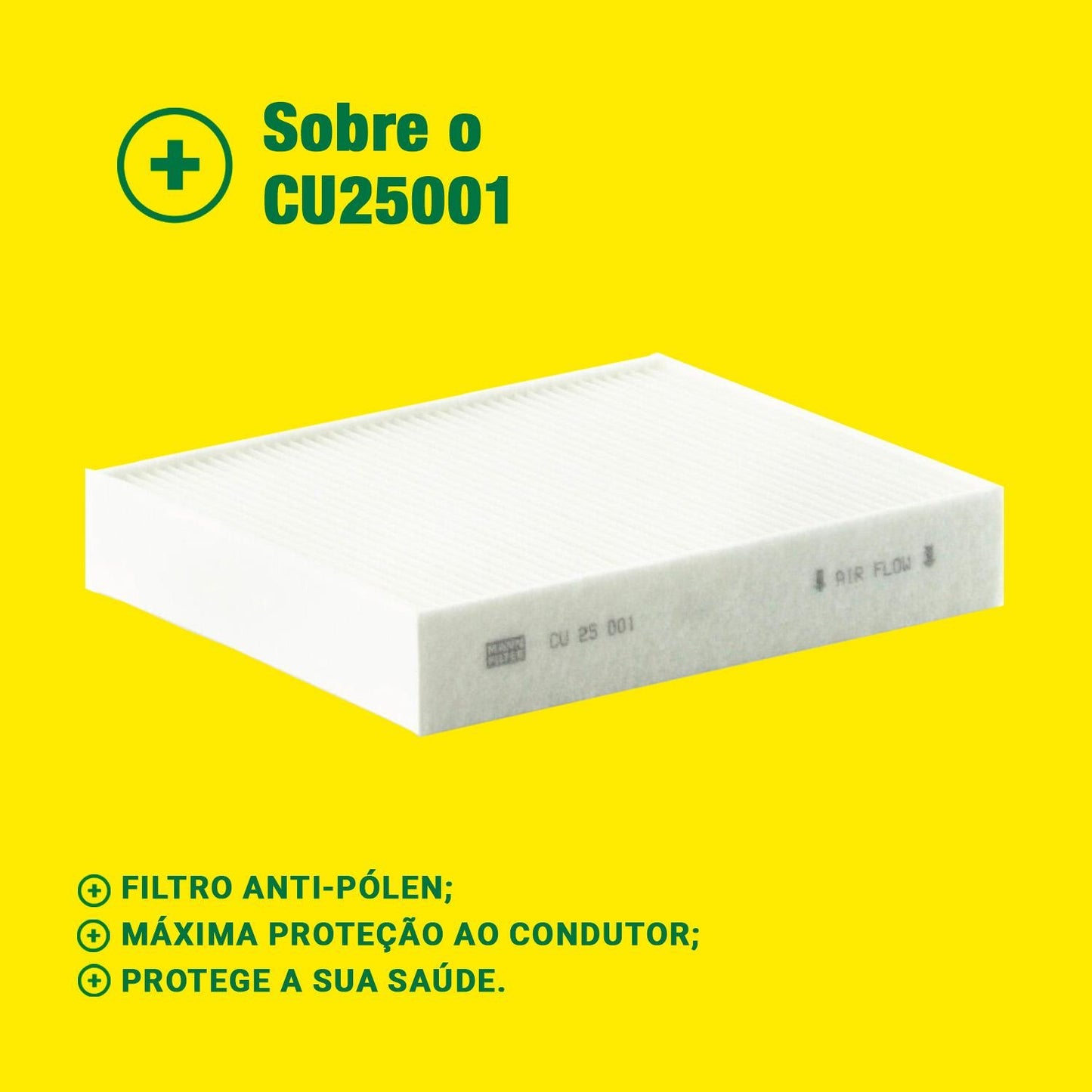 Filtro de Ar Condicionado Cabine - Mann-Filter - CU25001 - (3)