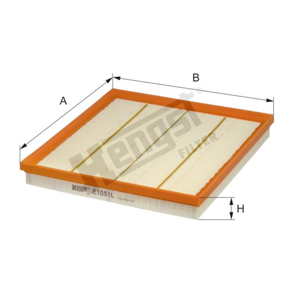 Filtro de Ar do Motor - Hengst - E1051L - (1)