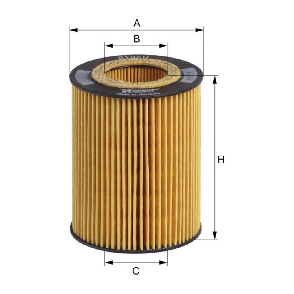 Filtro de Ar do Motor - Hengst - E106H D34 - (1)