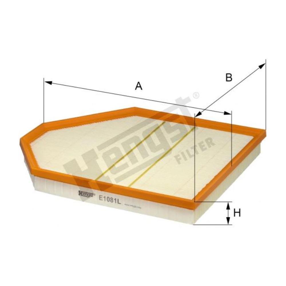 Filtro de Ar do Motor - Hengst - E1081L - (1)