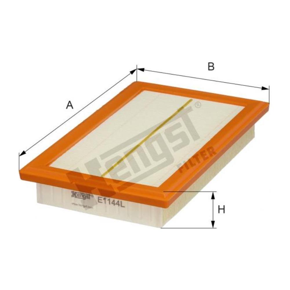 Filtro de Ar do Motor - Hengst - E1144L - (1)