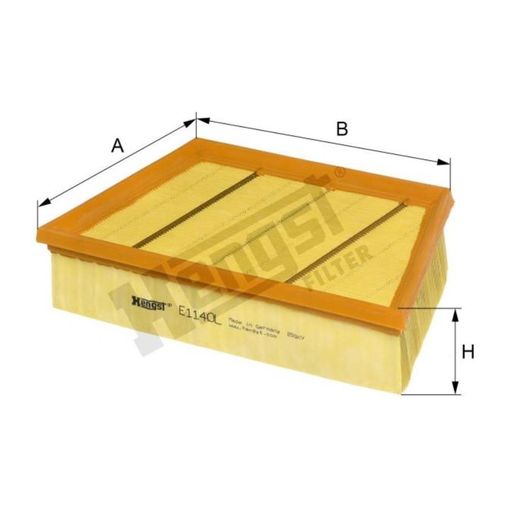 Filtro de Ar do Motor - Hengst - E1140L - (1)
