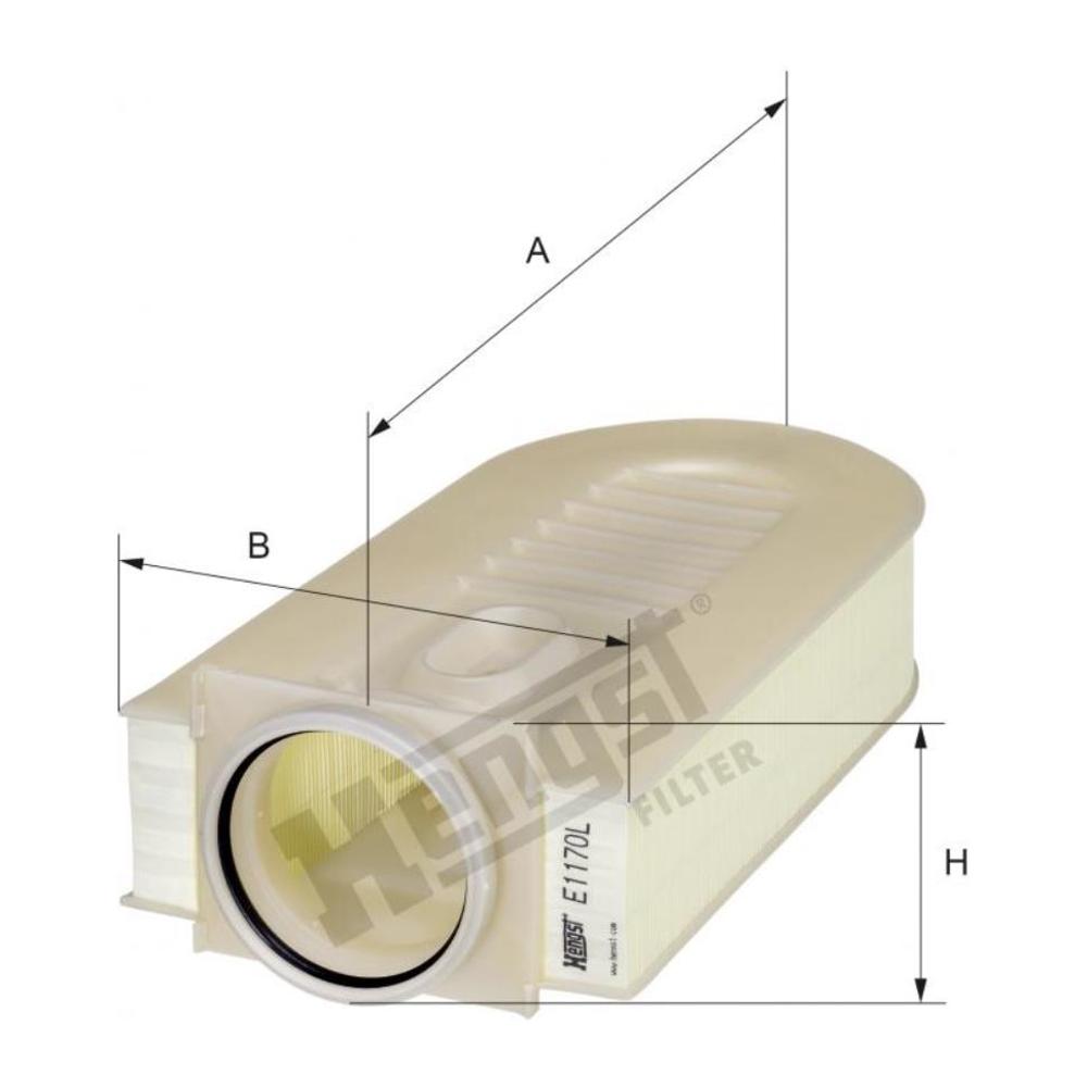 Filtro de Ar do Motor - Hengst - E1170L - (1)