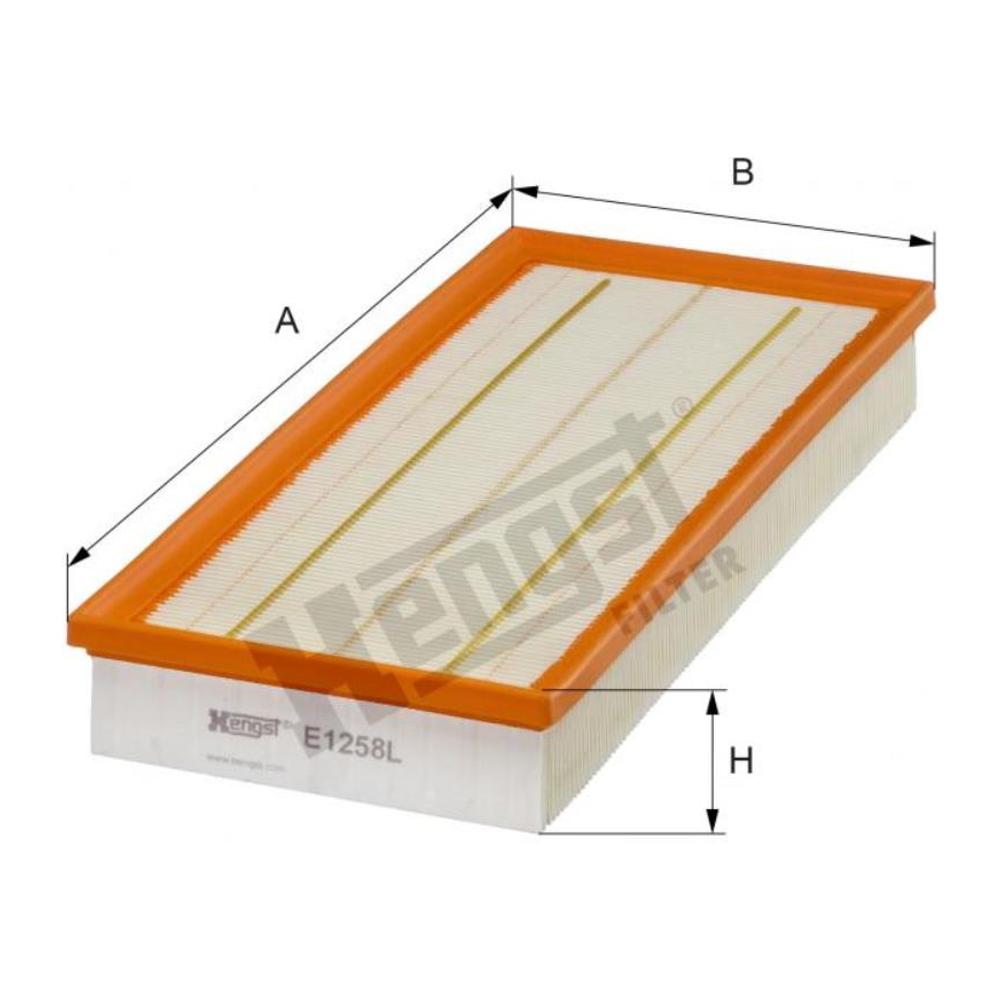 Filtro de Ar do Motor - Hengst - E1258L - (1)