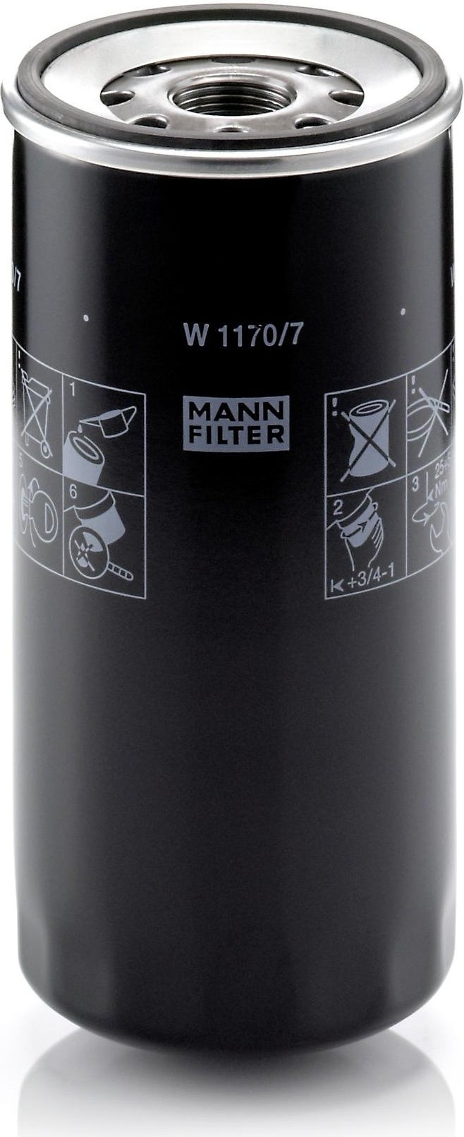Filtro Blindado de Óleo - Mann-Filter - W1170/7 - (2)