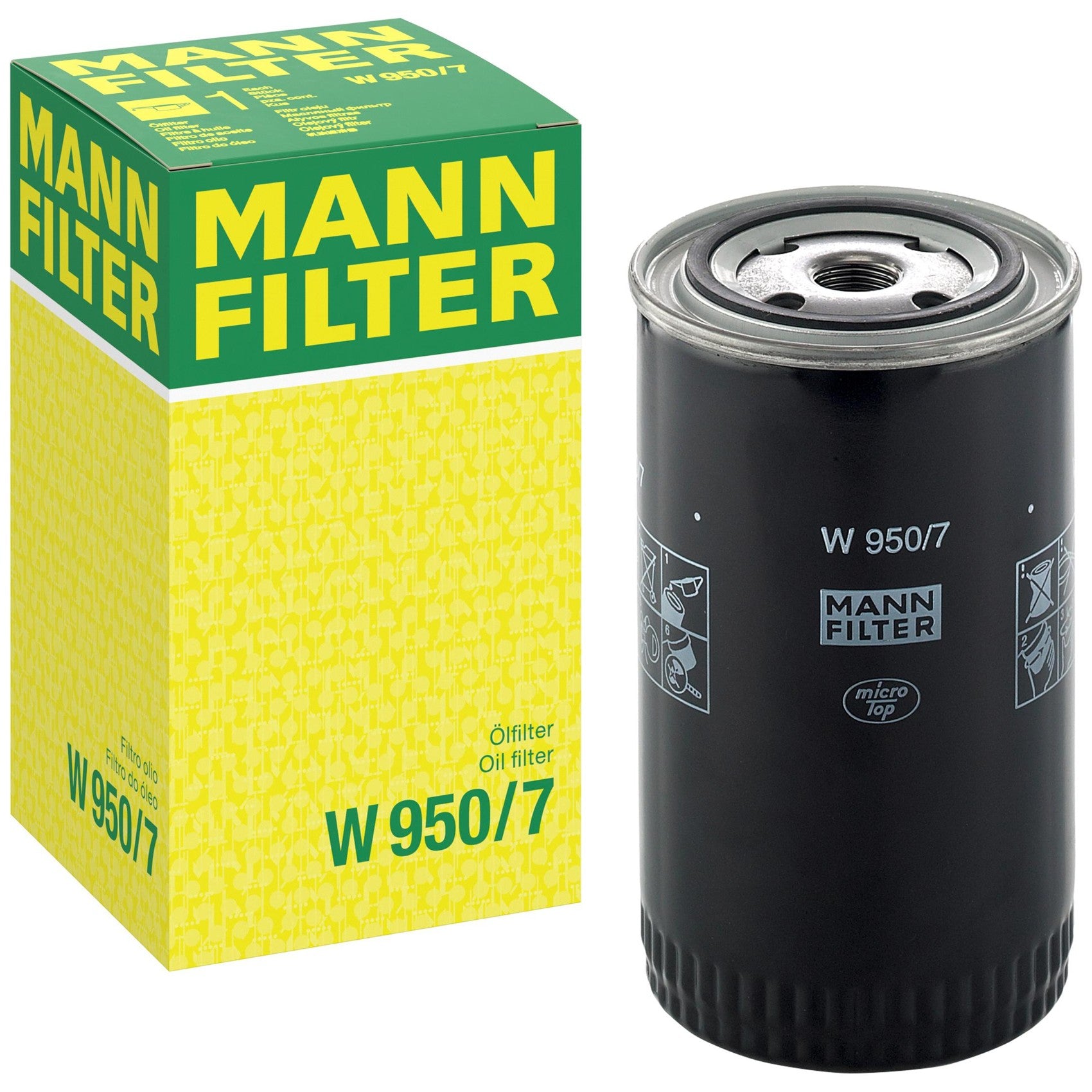 Filtro Blindado de Óleo - Mann-Filter - W950/7 - (1)