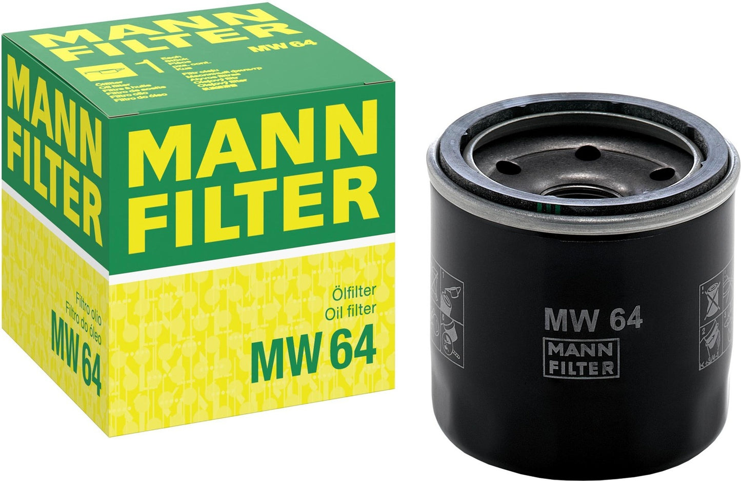 Filtro Blindado de Óleo - Mann-Filter - MW64 - (1)
