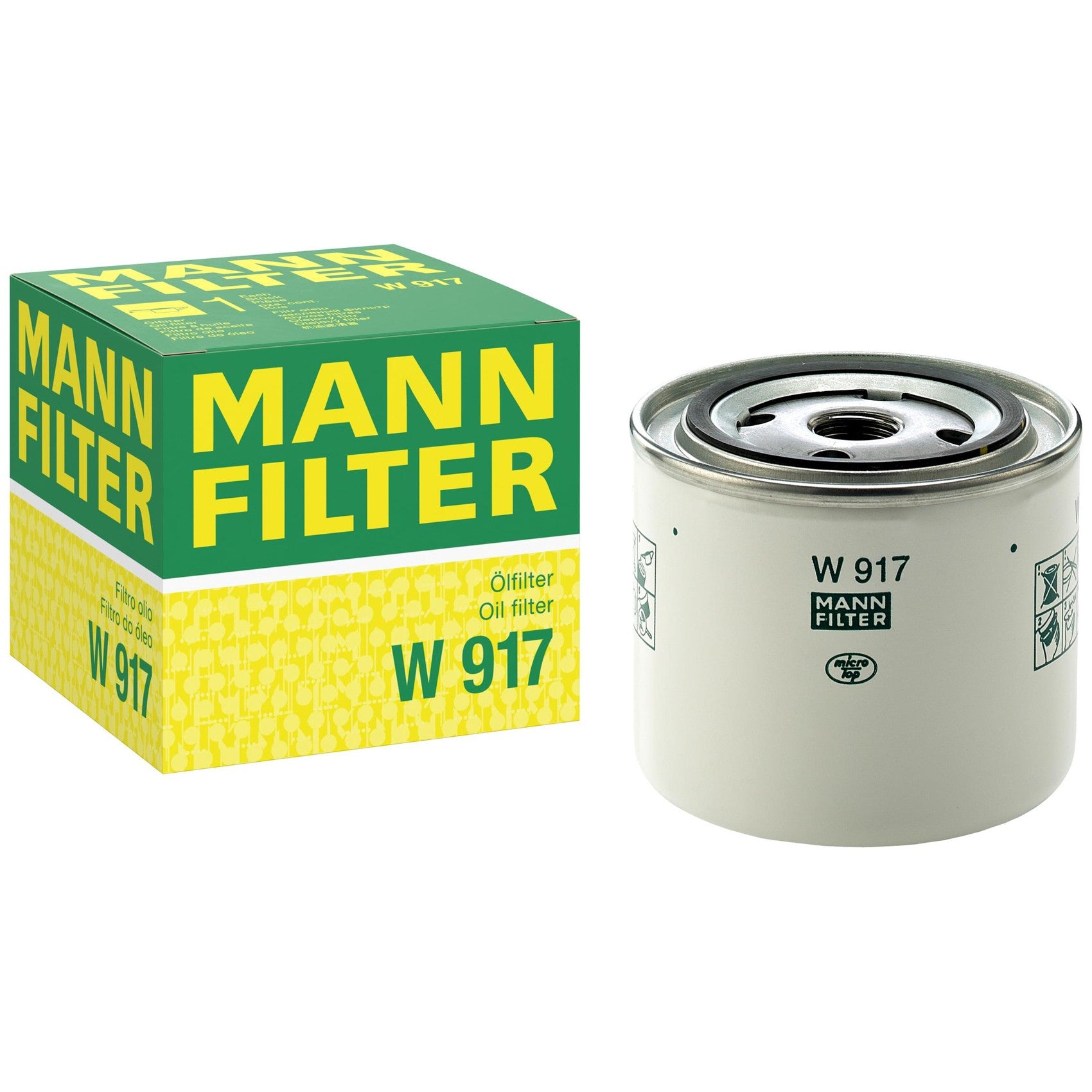 Filtro Blindado de Óleo - Mann-Filter - W917 - (1)