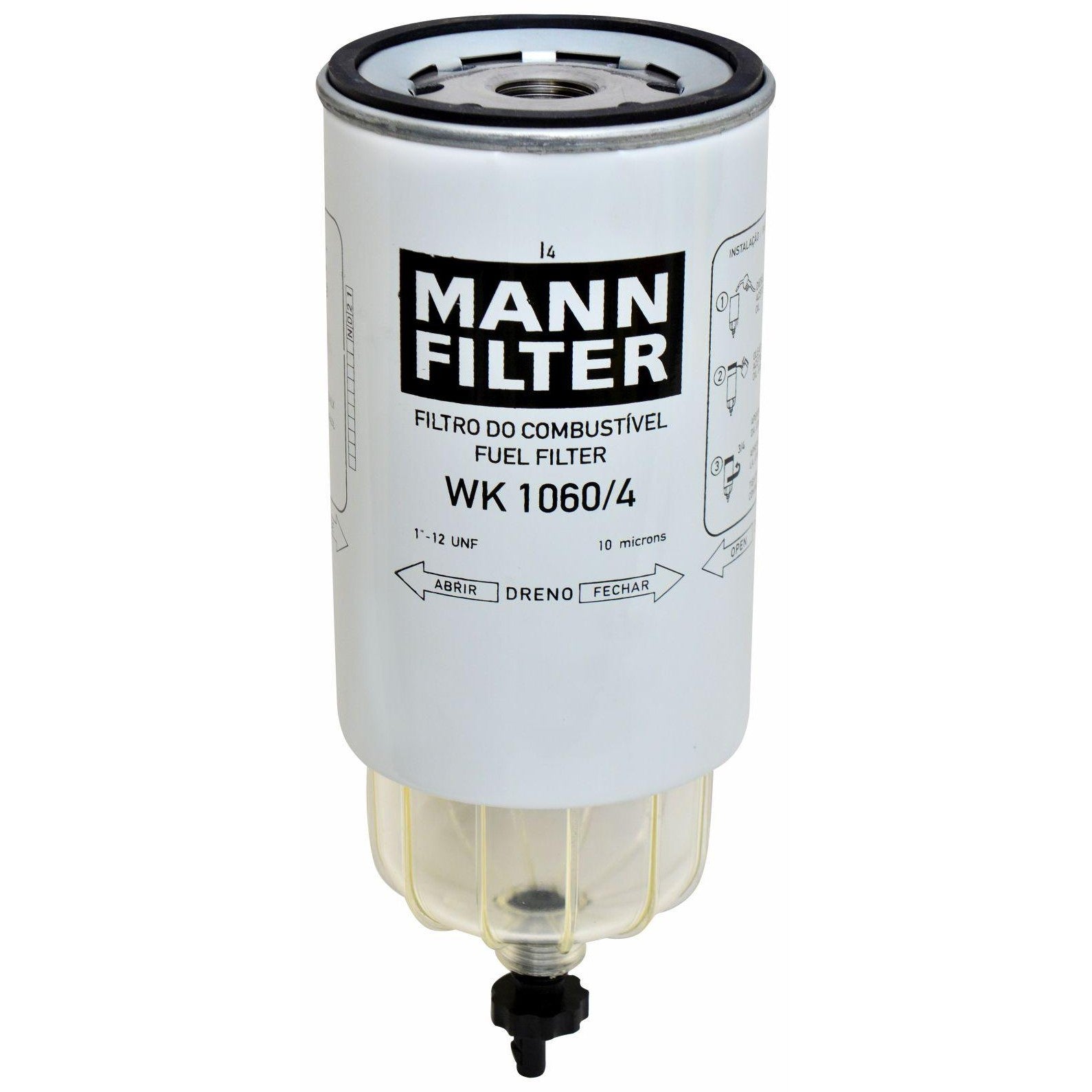 Filtro Blindado de Combustível Separador de Água - Mann-Filter - WK1060/4 - (1)