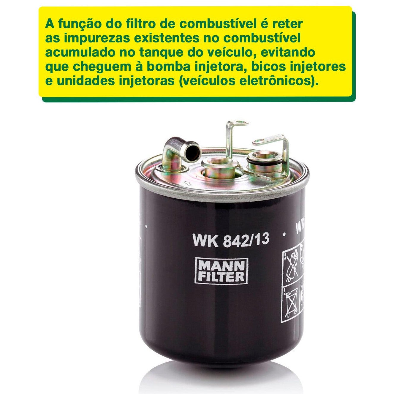 Filtro Blindado de Combustível - Mann-Filter - WK842/13 - (2)