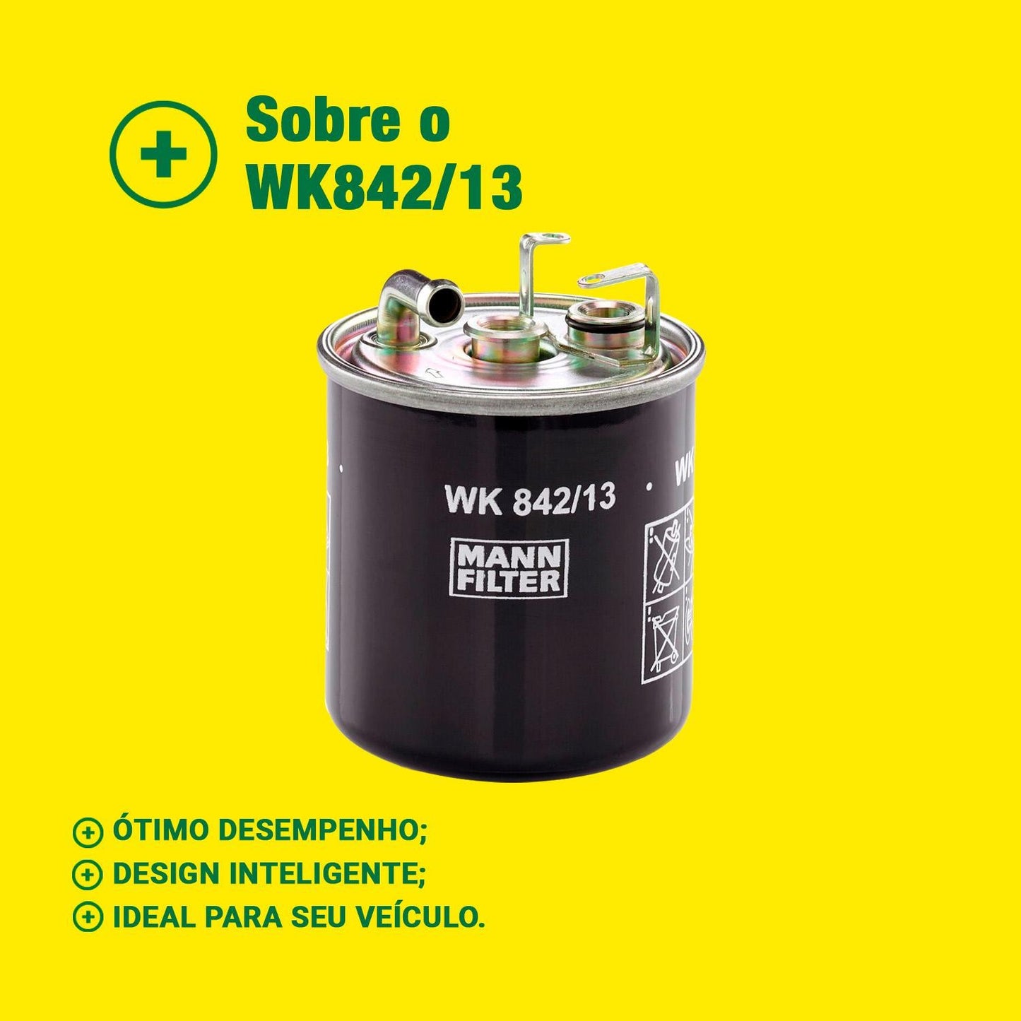 Filtro Blindado de Combustível - Mann-Filter - WK842/13 - (3)