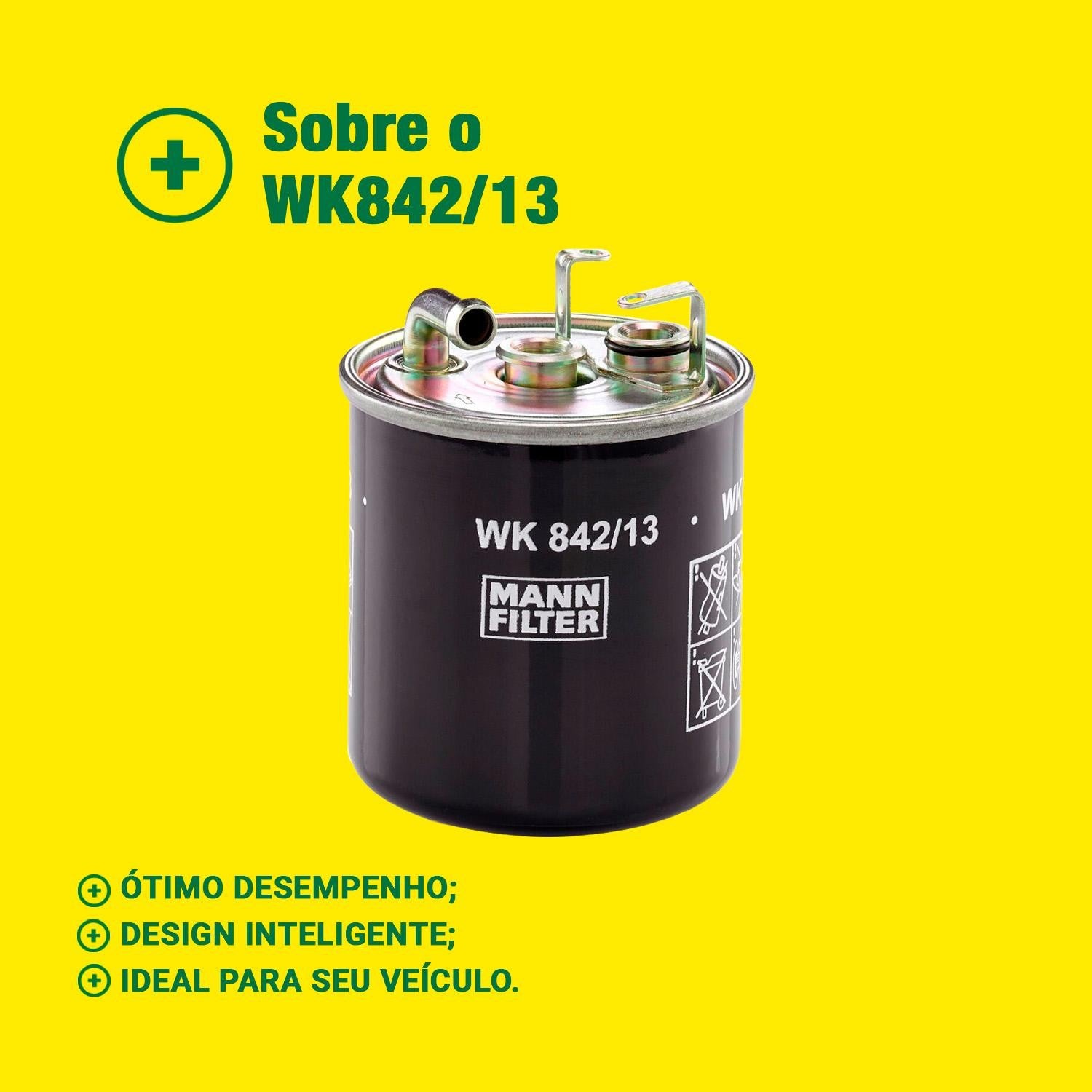 Filtro Blindado de Combustível - Mann-Filter - WK842/13 - (3)