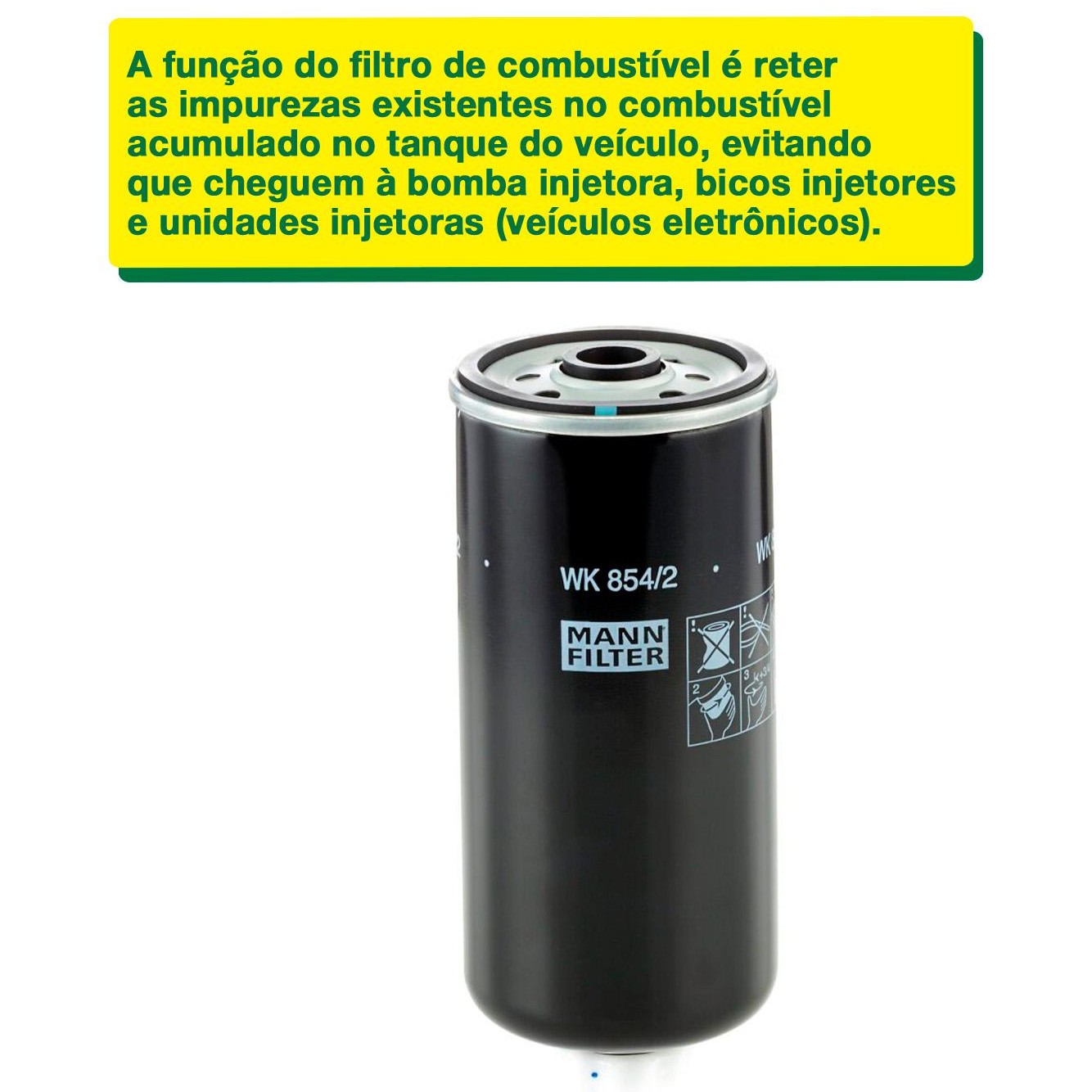 Filtro Blindado de Combustível - Mann-Filter - WK854/2 - (2)