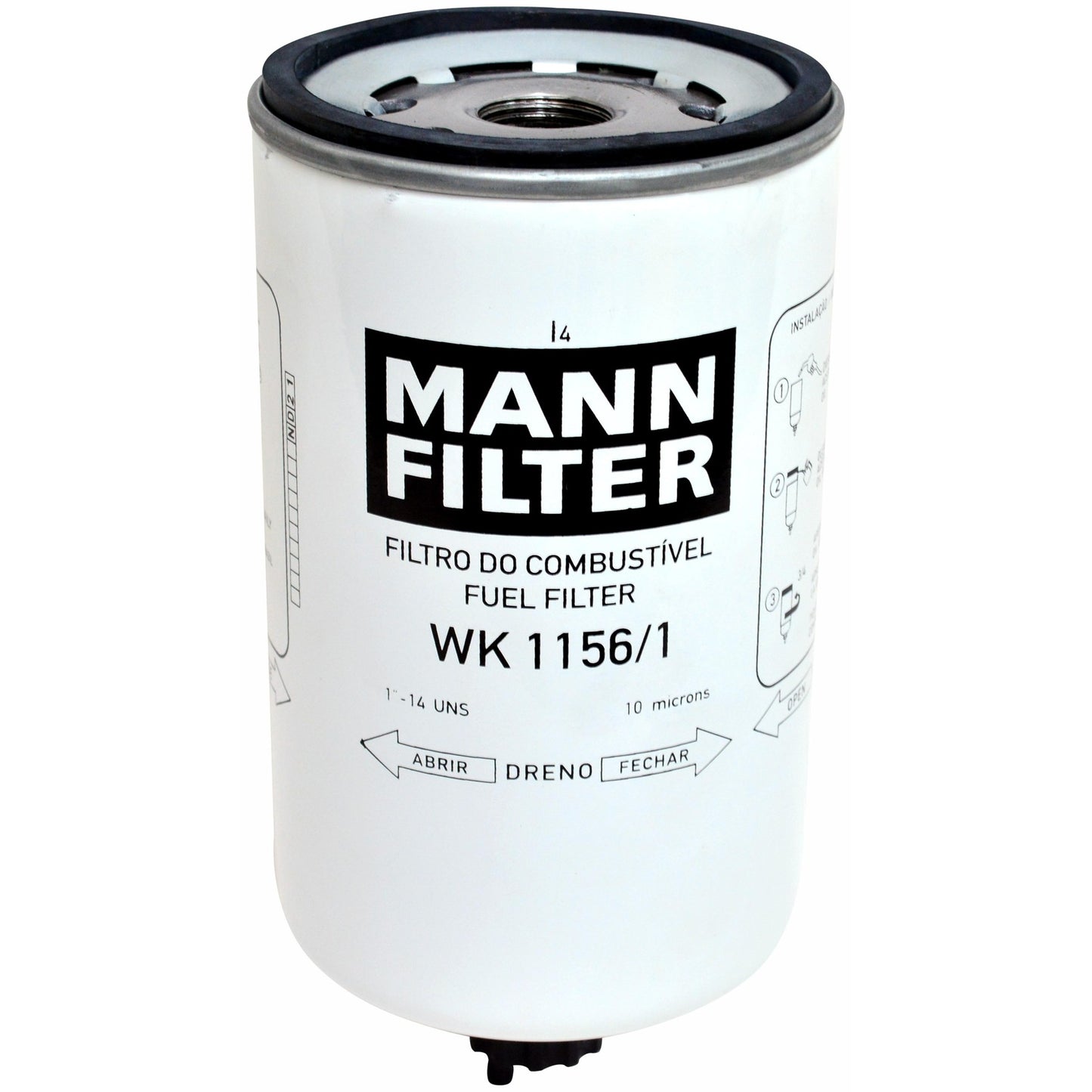 Filtro Blindado de Combustível Separador de Água - Mann-Filter - WK1156/1 - (1)