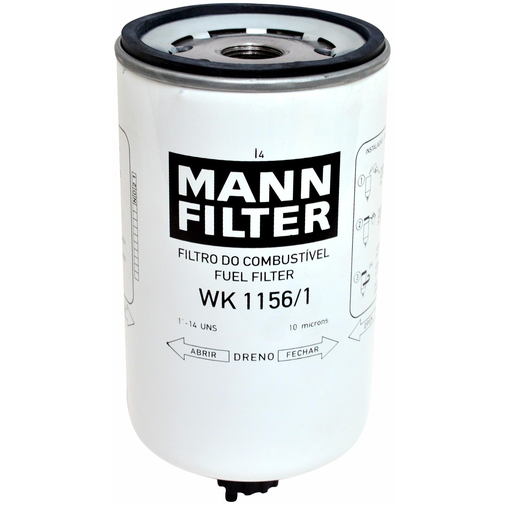 Filtro Blindado de Combustível Separador de Água - Mann-Filter - WK1156/1 - (1)