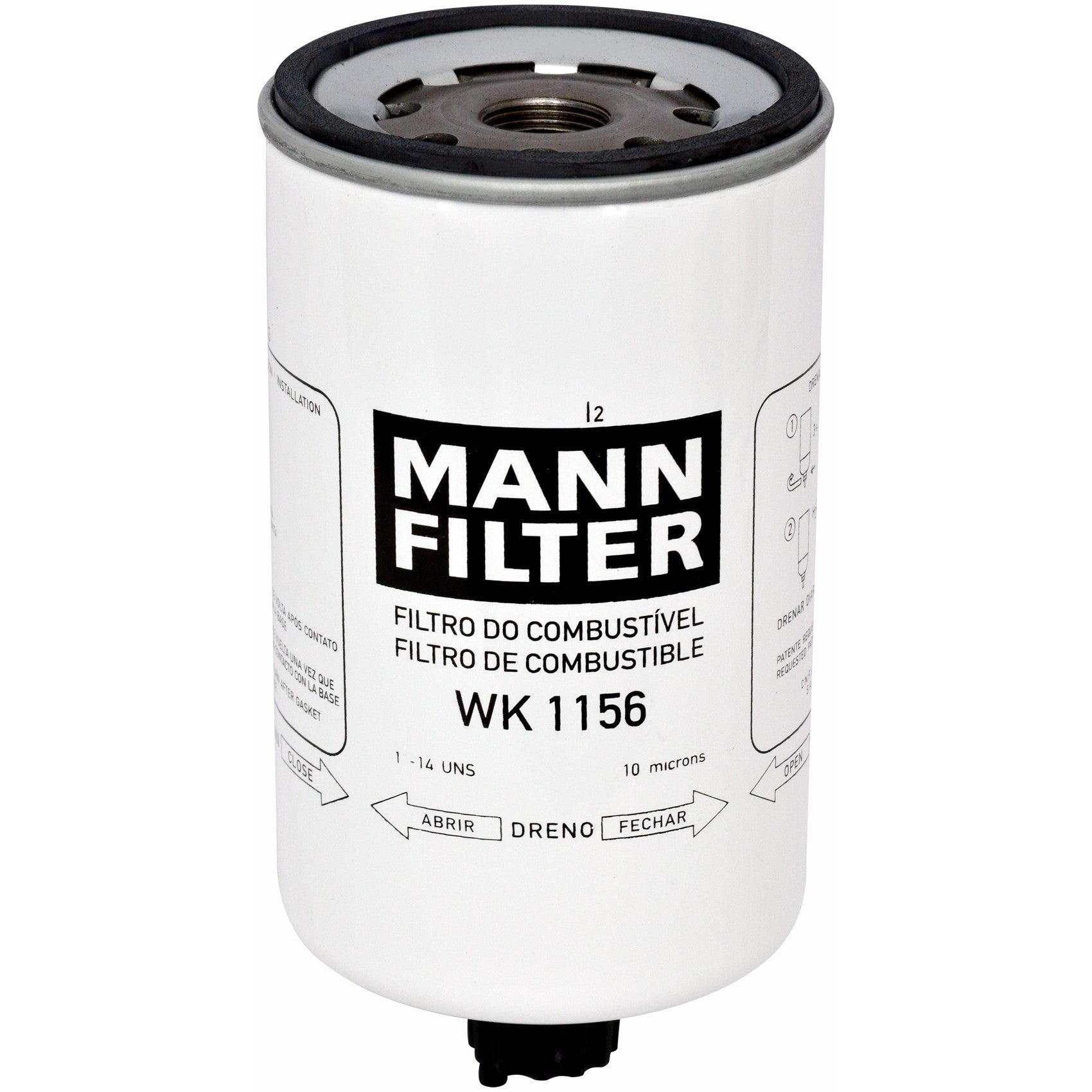 Filtro Blindado de Combustível Separador de Água - Mann-Filter - WK1156 - (1)