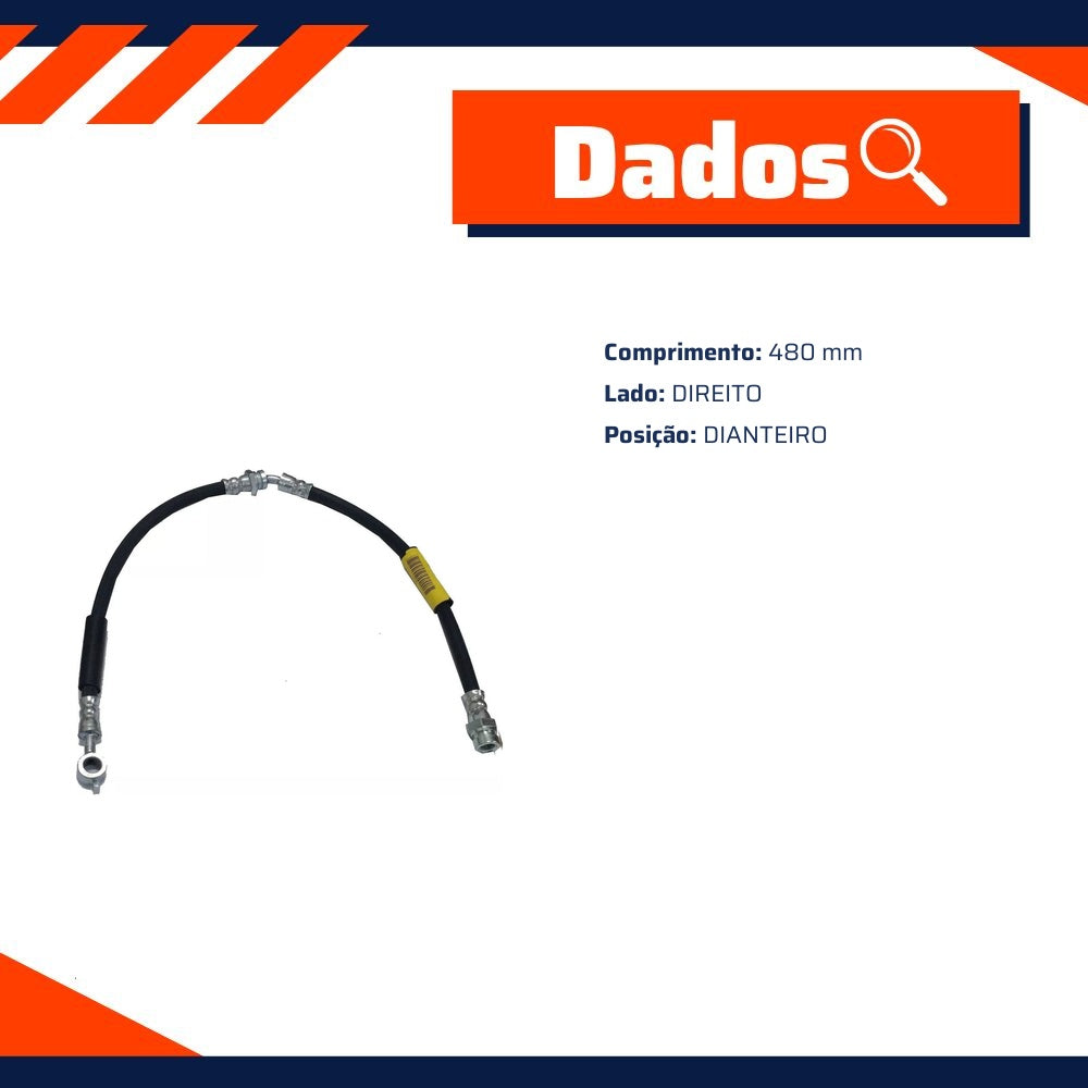 Mangueira Flexível de Freio Dianteiro para Ford Ranger - Norflex - 3135 - (1)