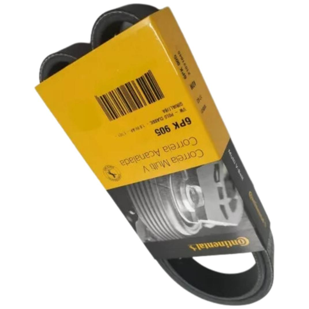 Correia de Acessórios Micro V 905 mm para Fiat Ducato e Volkswagen Polo Classic - Continental Contitech - 6PK905 - (6)