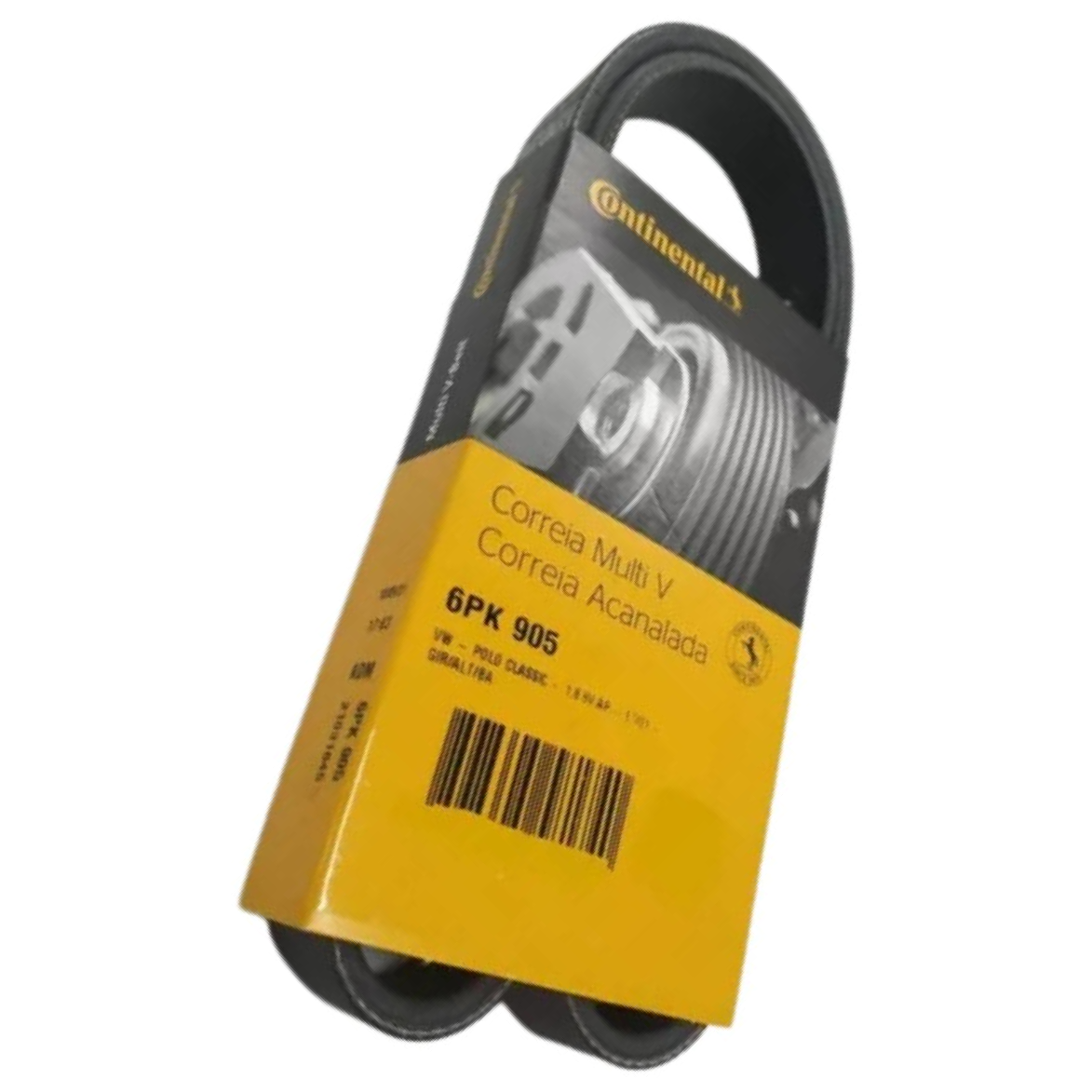 Correia de Acessórios Micro V 905 mm para Fiat Ducato e Volkswagen Polo Classic - Continental Contitech - 6PK905 - (8)